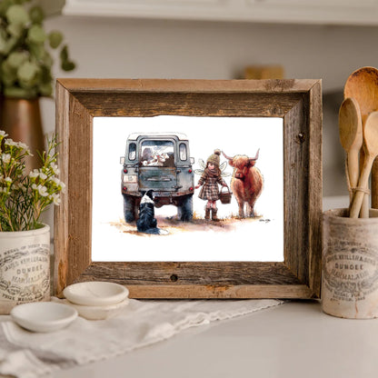 Lambing Time Art Print