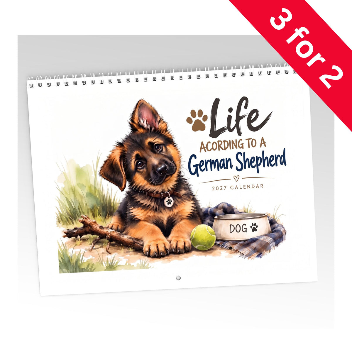 Life According to a German Shepherd Calendar Limited Release
