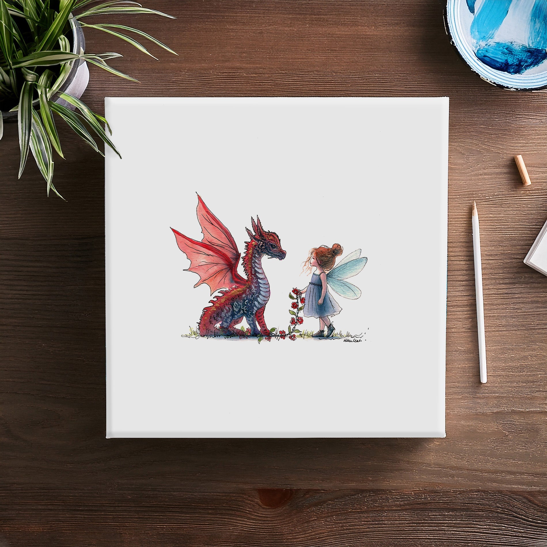 Little Dragon Trainer Canvas