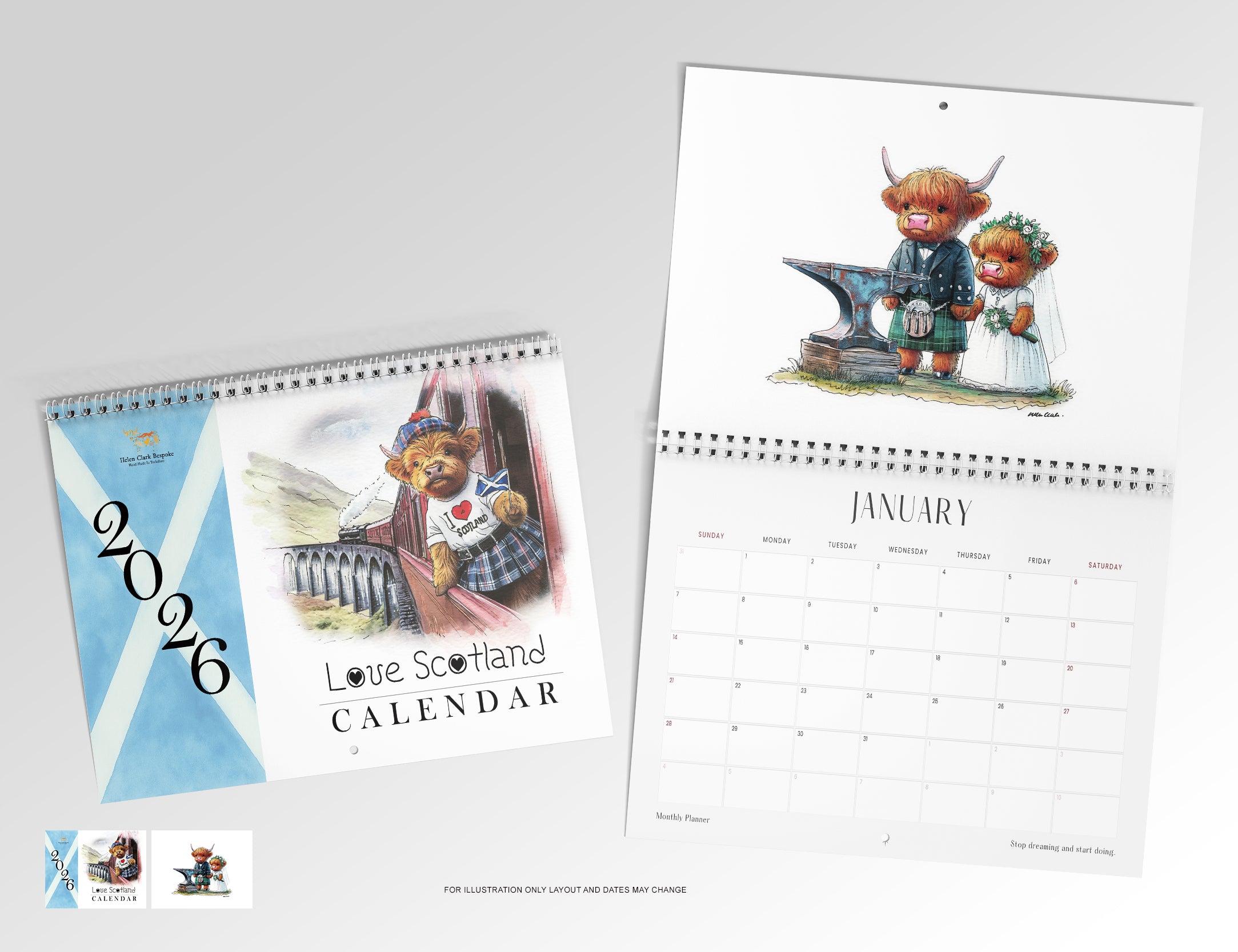 NEW Love Scotland 2026 Calendar