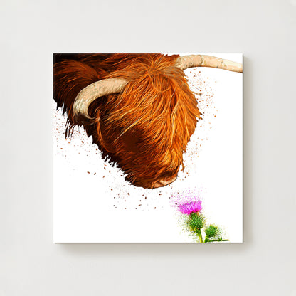 Midge and Thistle Canvas