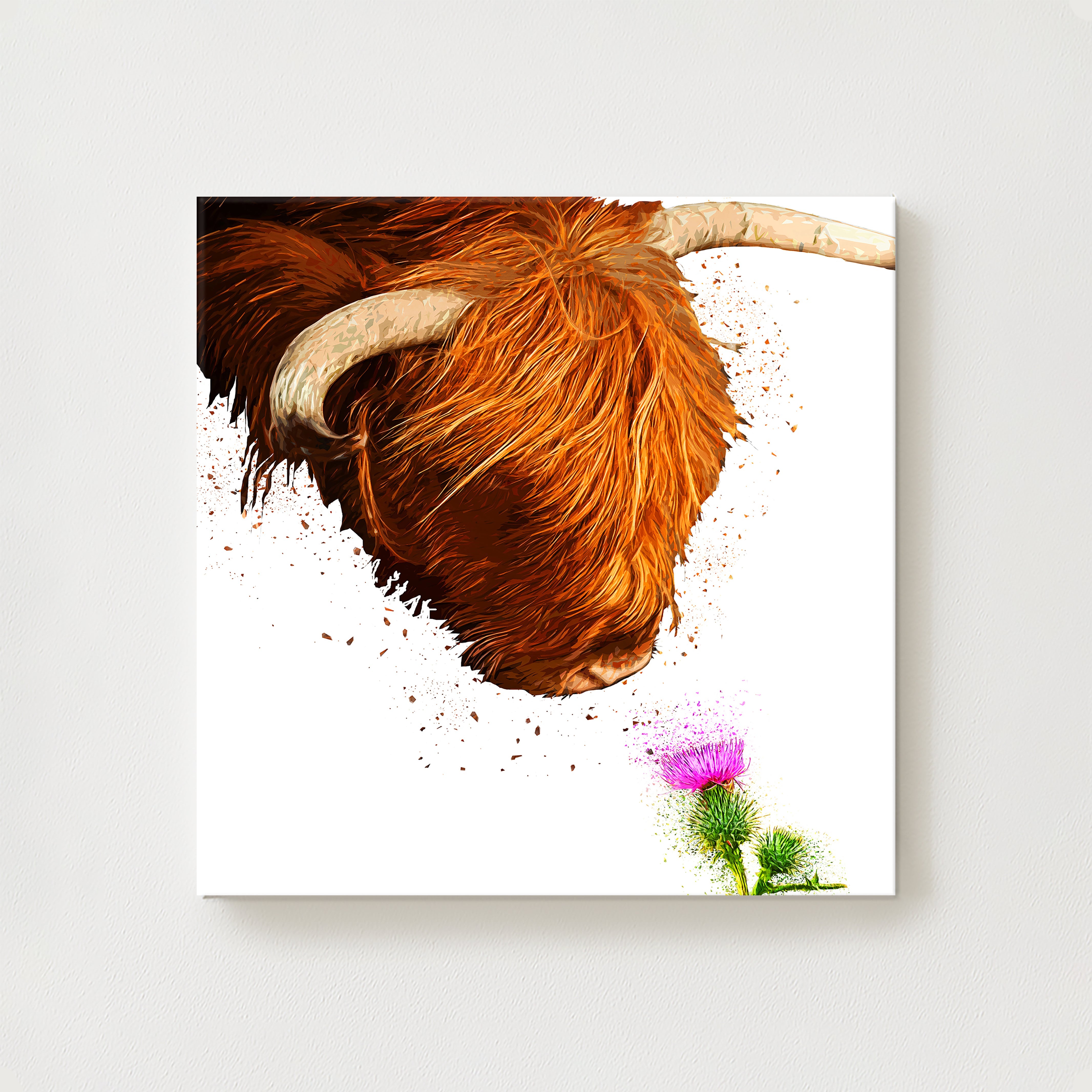 Midge and Thistle Canvas