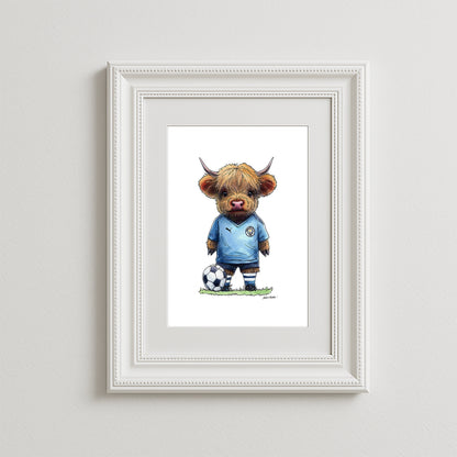 Man City Moo Art Print