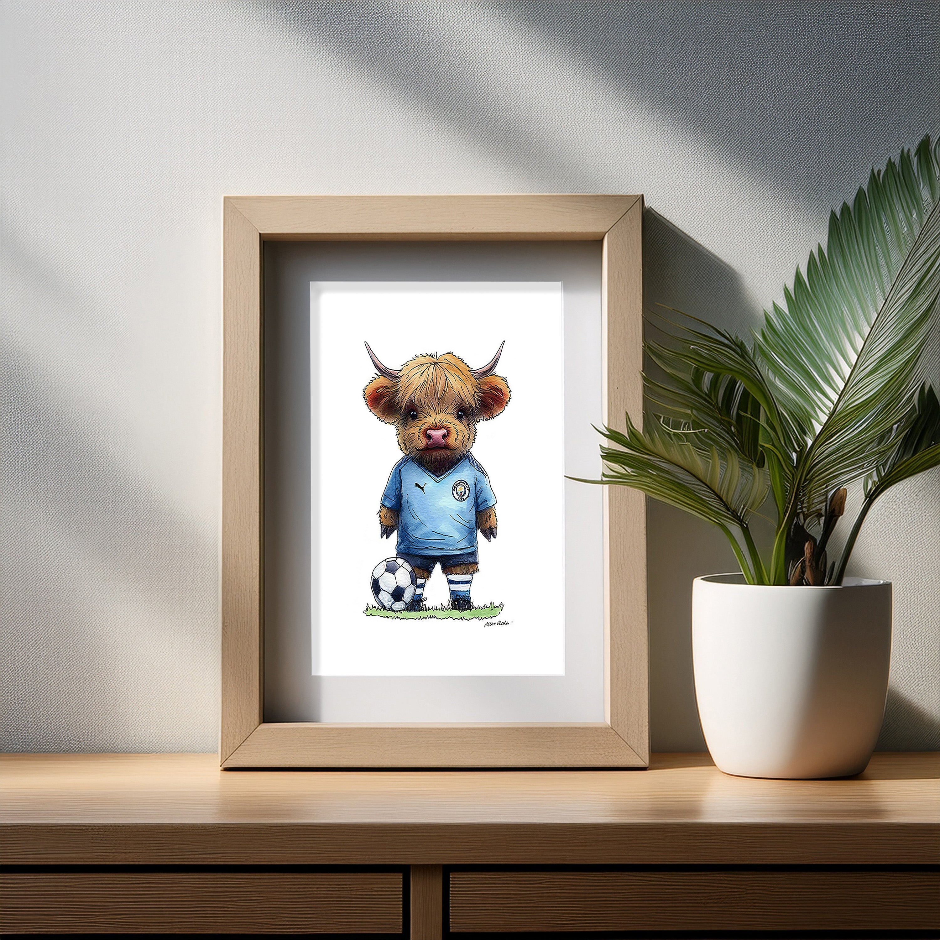 Man City Moo Art Print
