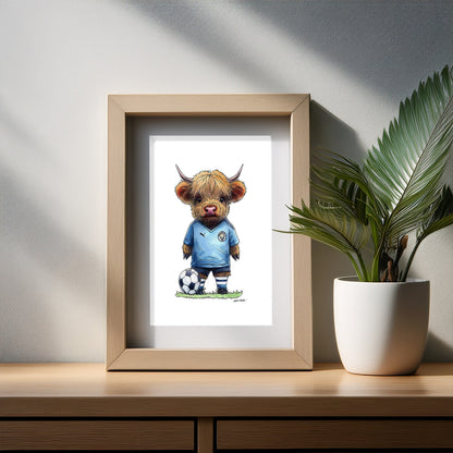 Man City Moo Art Print