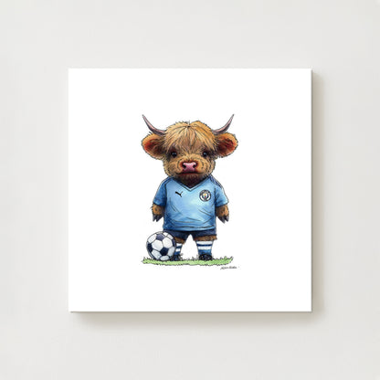 Man City Moo Canvas