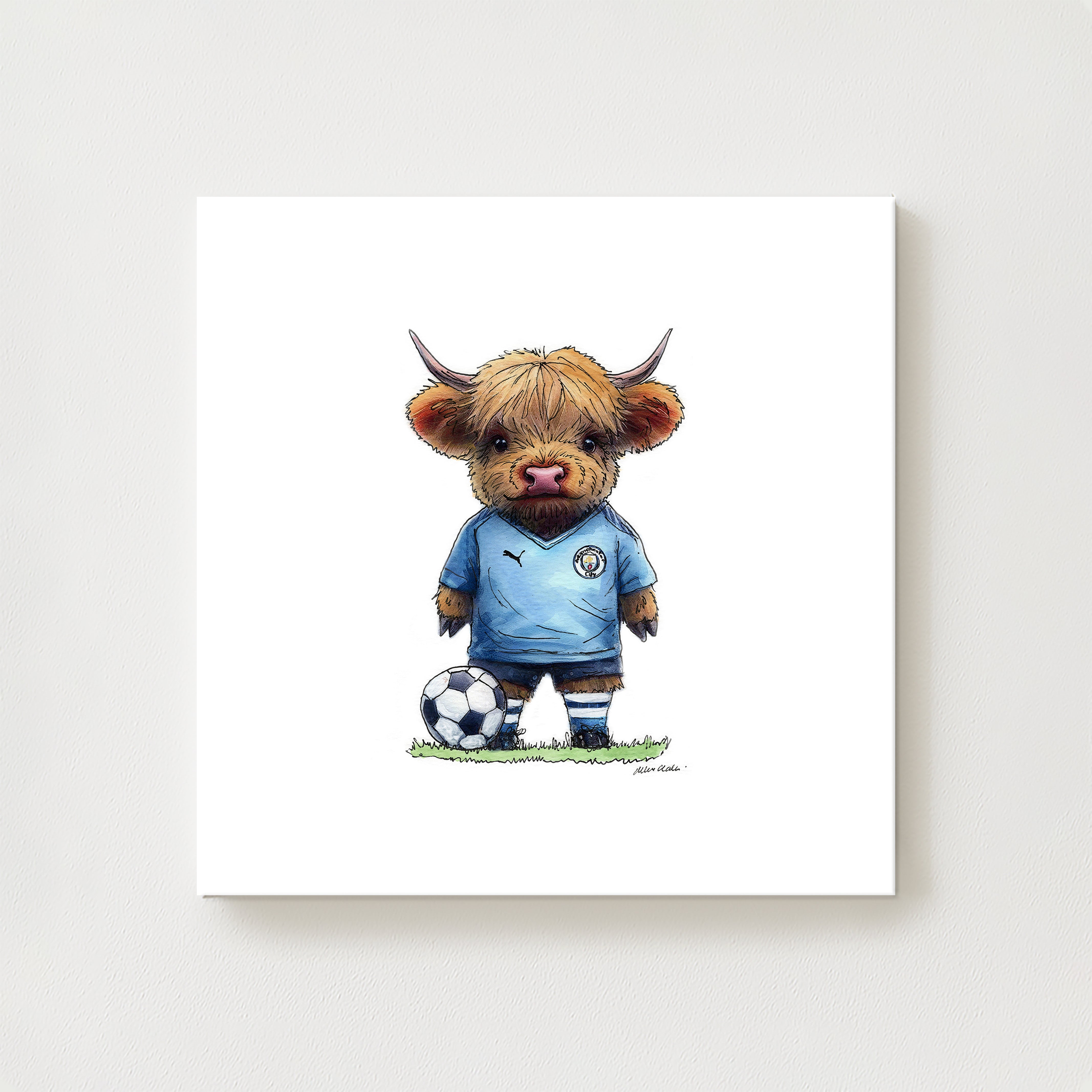 Man City Moo Canvas