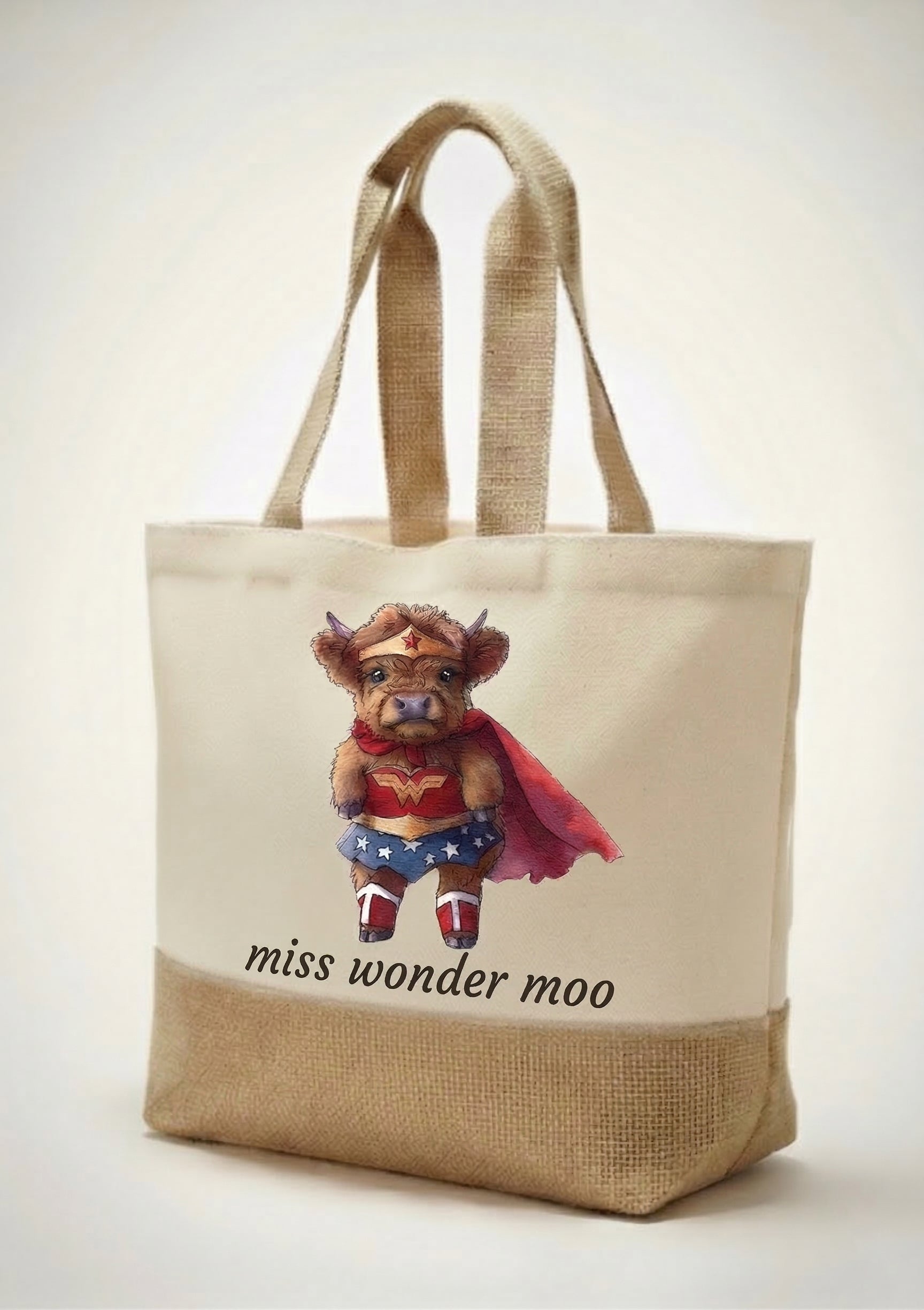 Wee Miss Wonder Moo Tote Bag