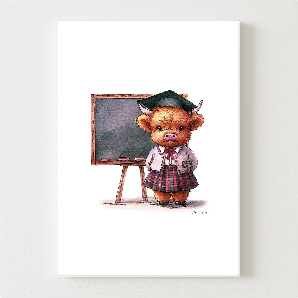 Miss Moo Canvas