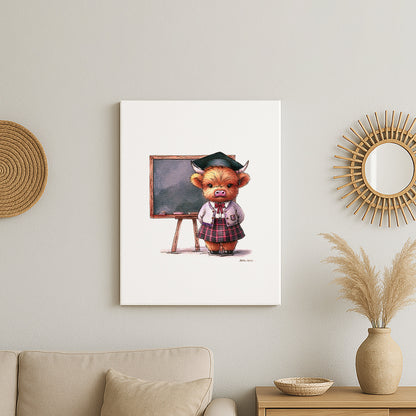Miss Moo Canvas