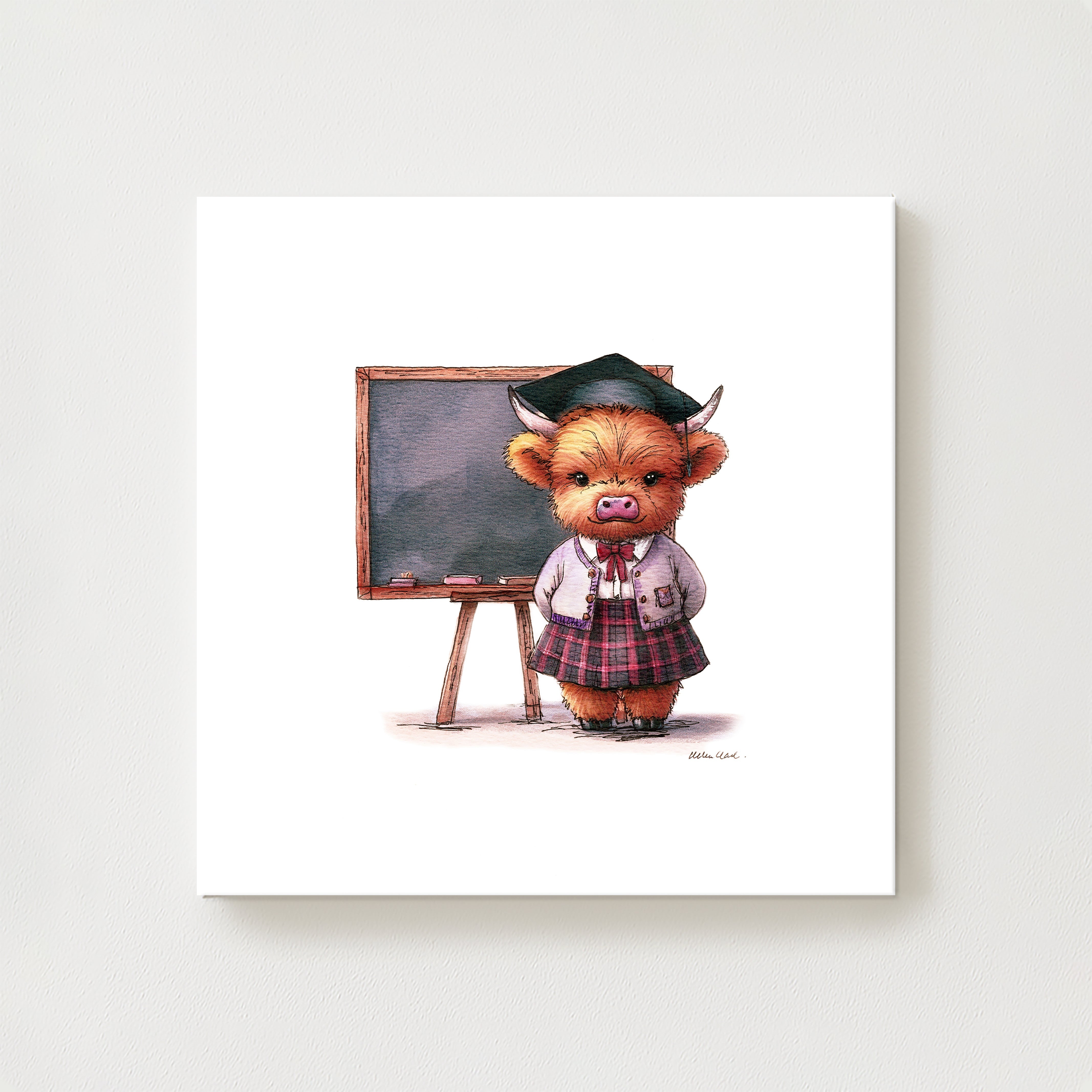 Miss Moo Canvas