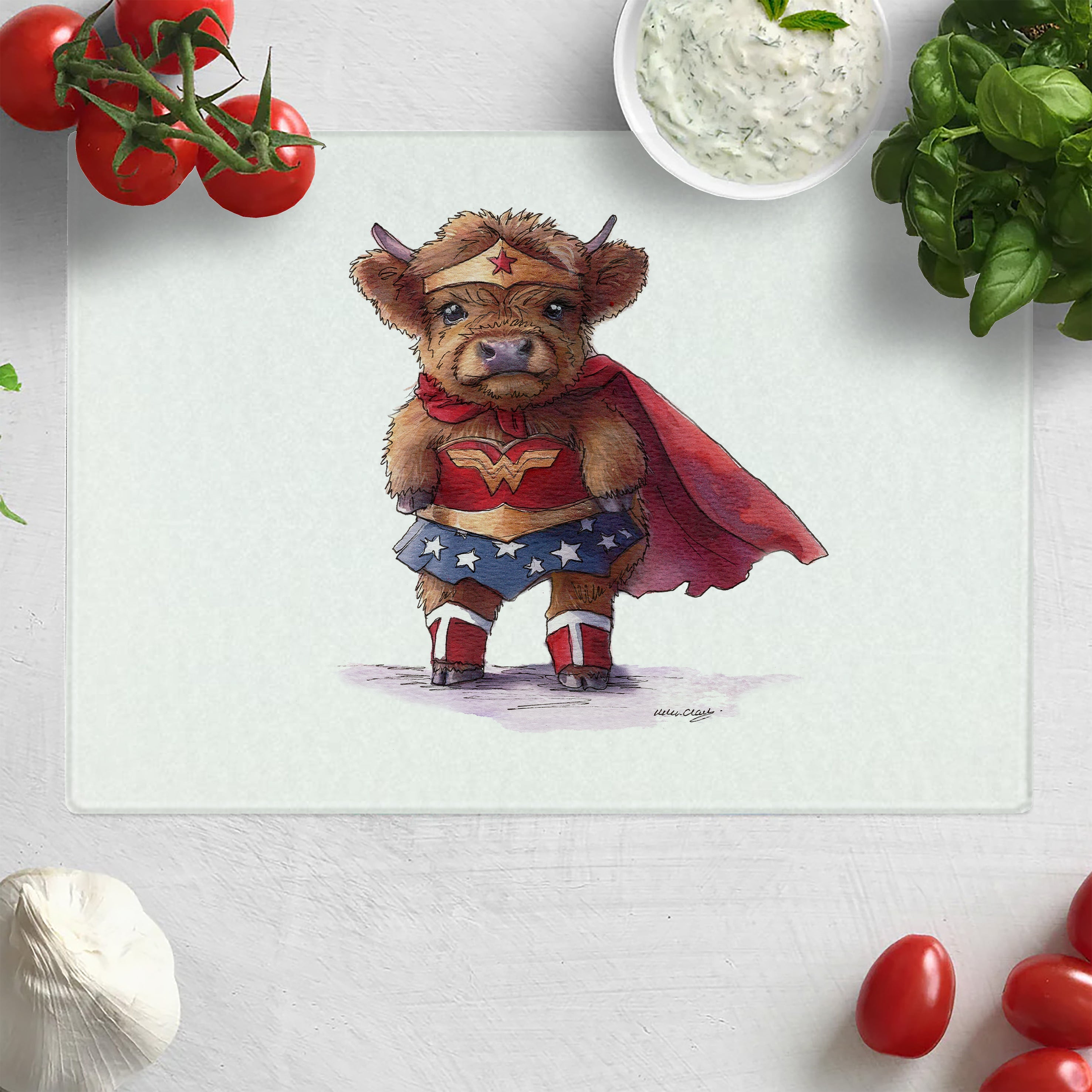 Miss Wonder Moo Chopping Board
