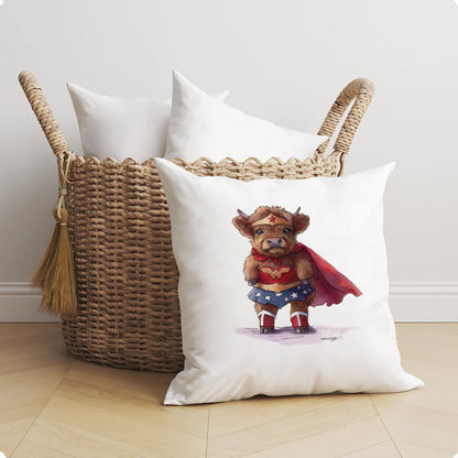 Miss Wonder Moo Cushion