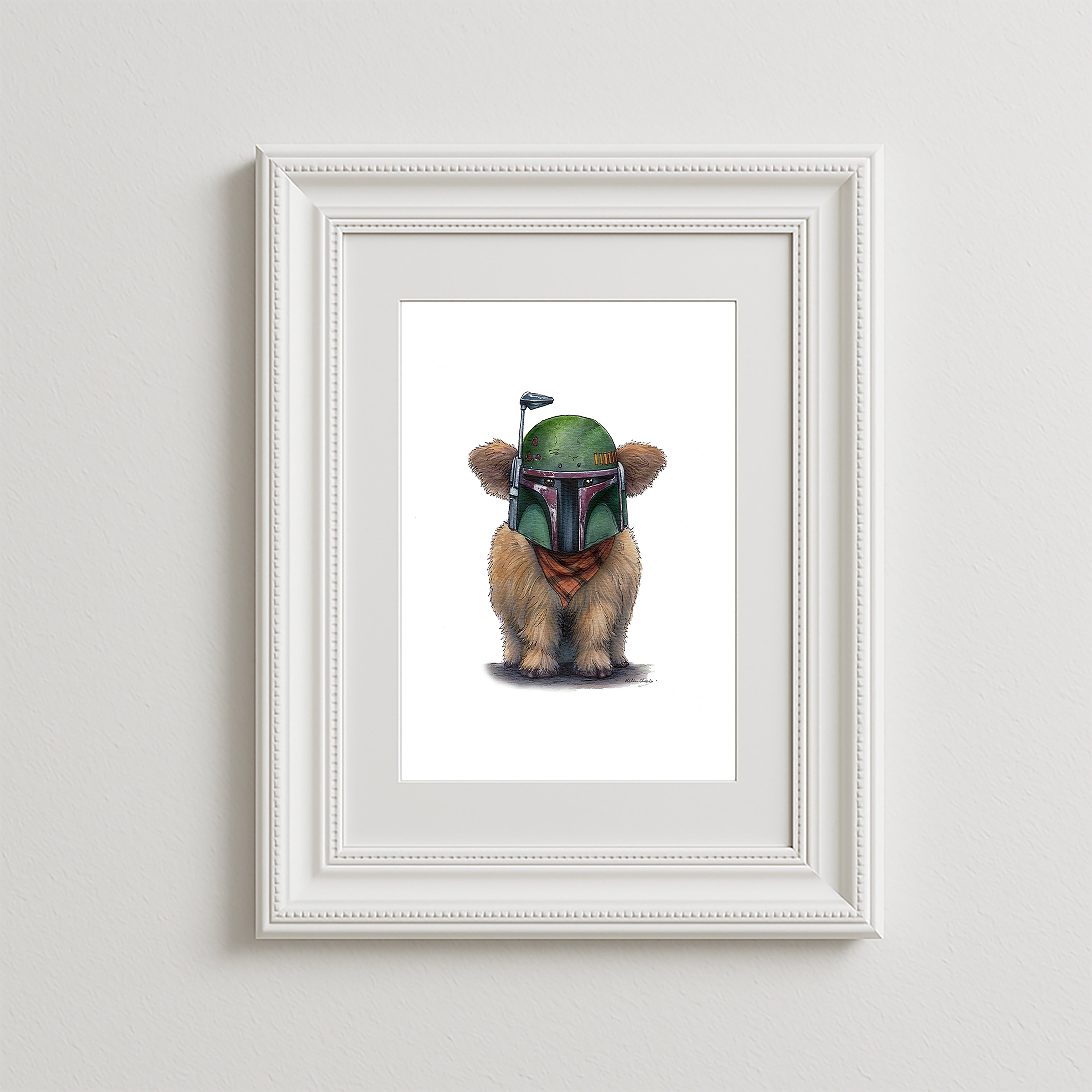 Moo-ba Fett Art Print