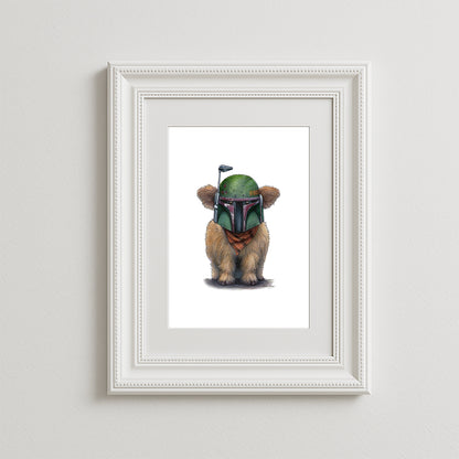 Moo-ba Fett Art Print