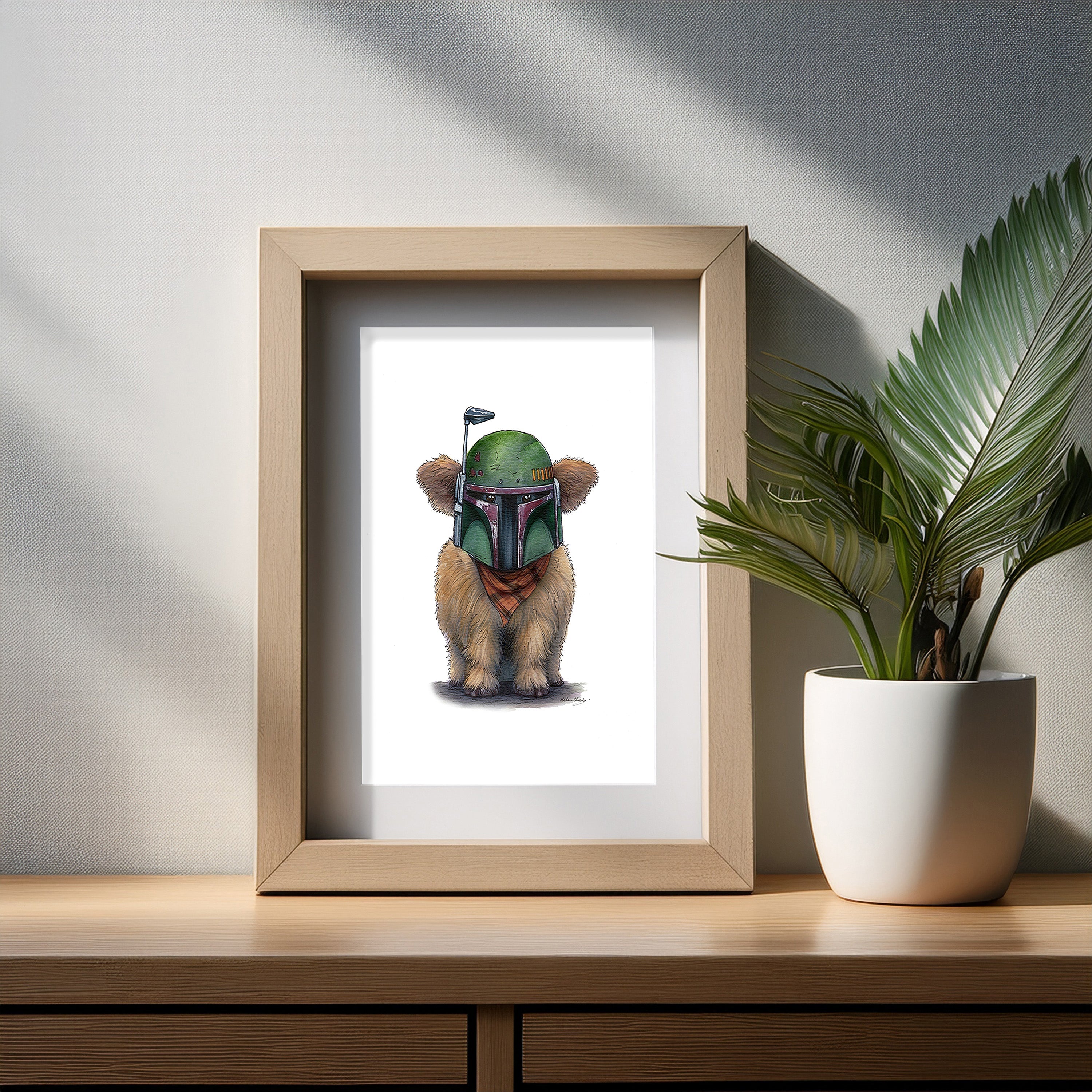 Moo-ba Fett Art Print
