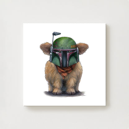 Moo-ba Fett Canvas