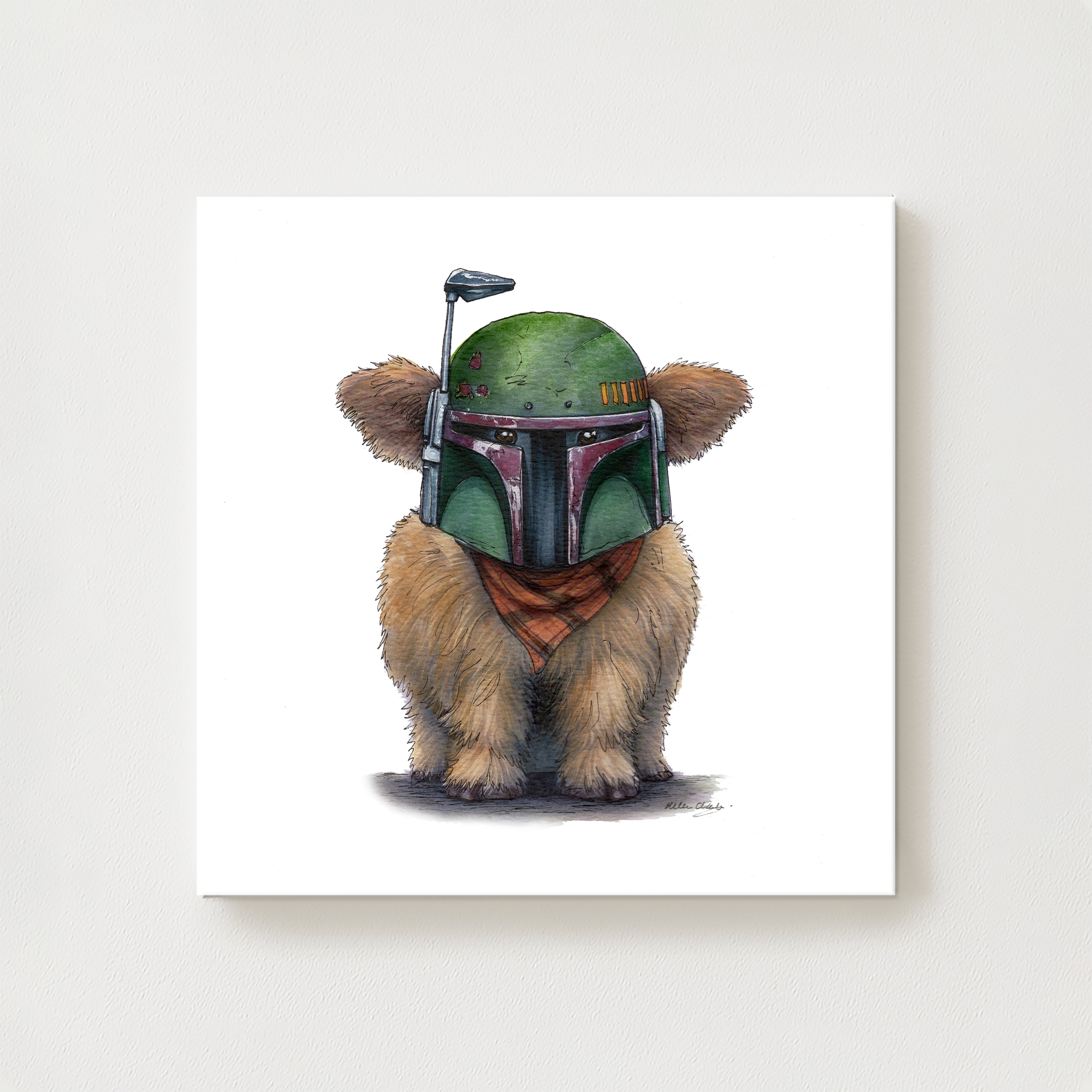 Moo-ba Fett Canvas