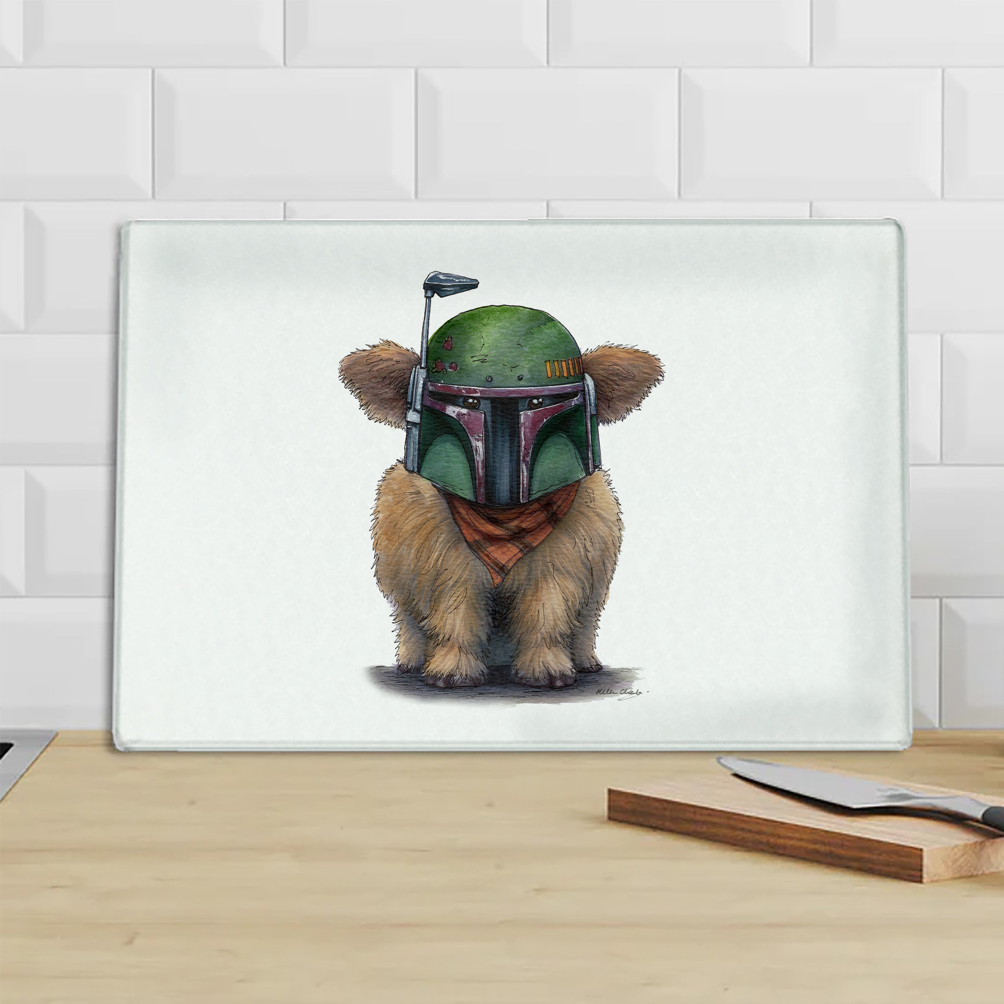 Moo-ba Fett Chopping Board