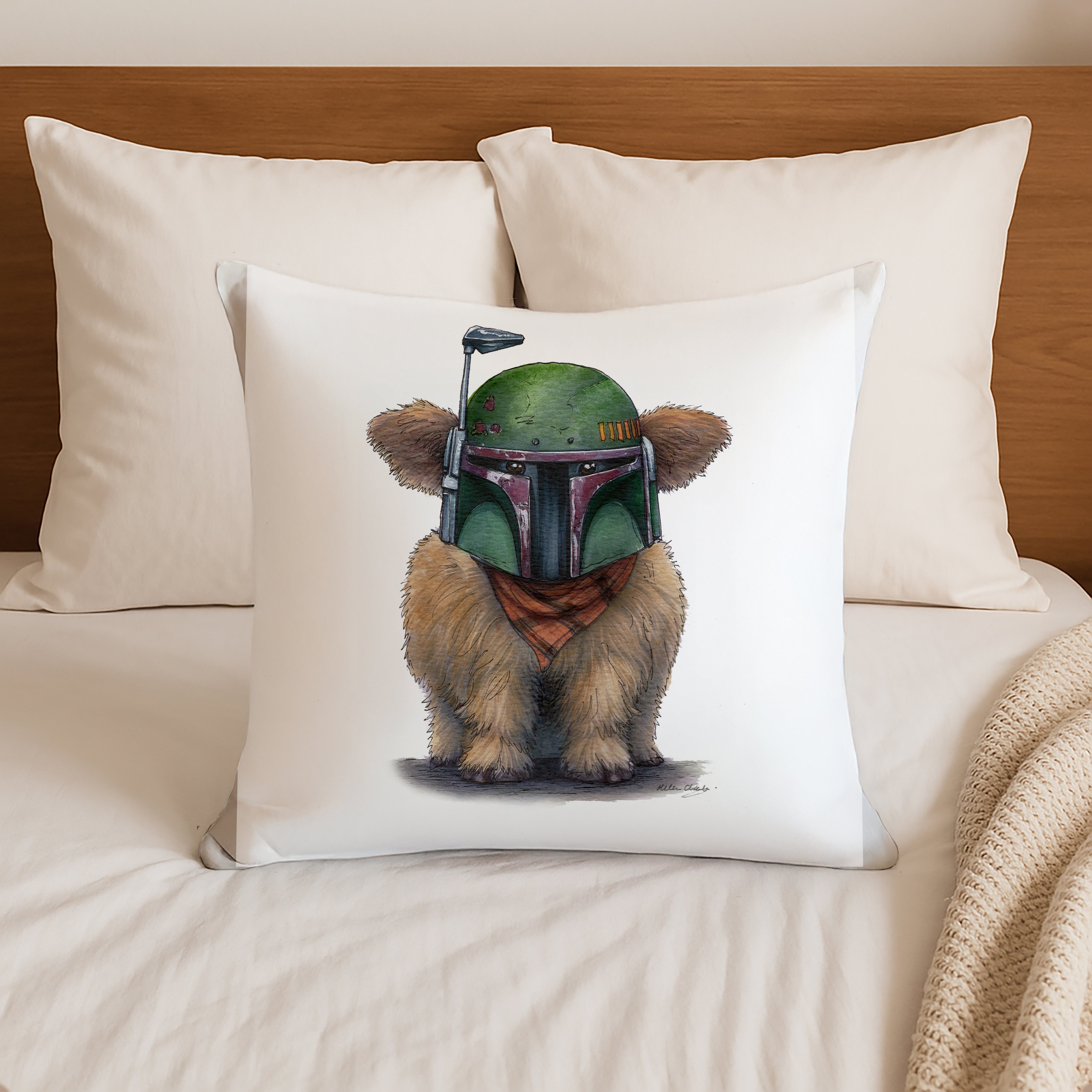 Moo-ba Fett Cushion