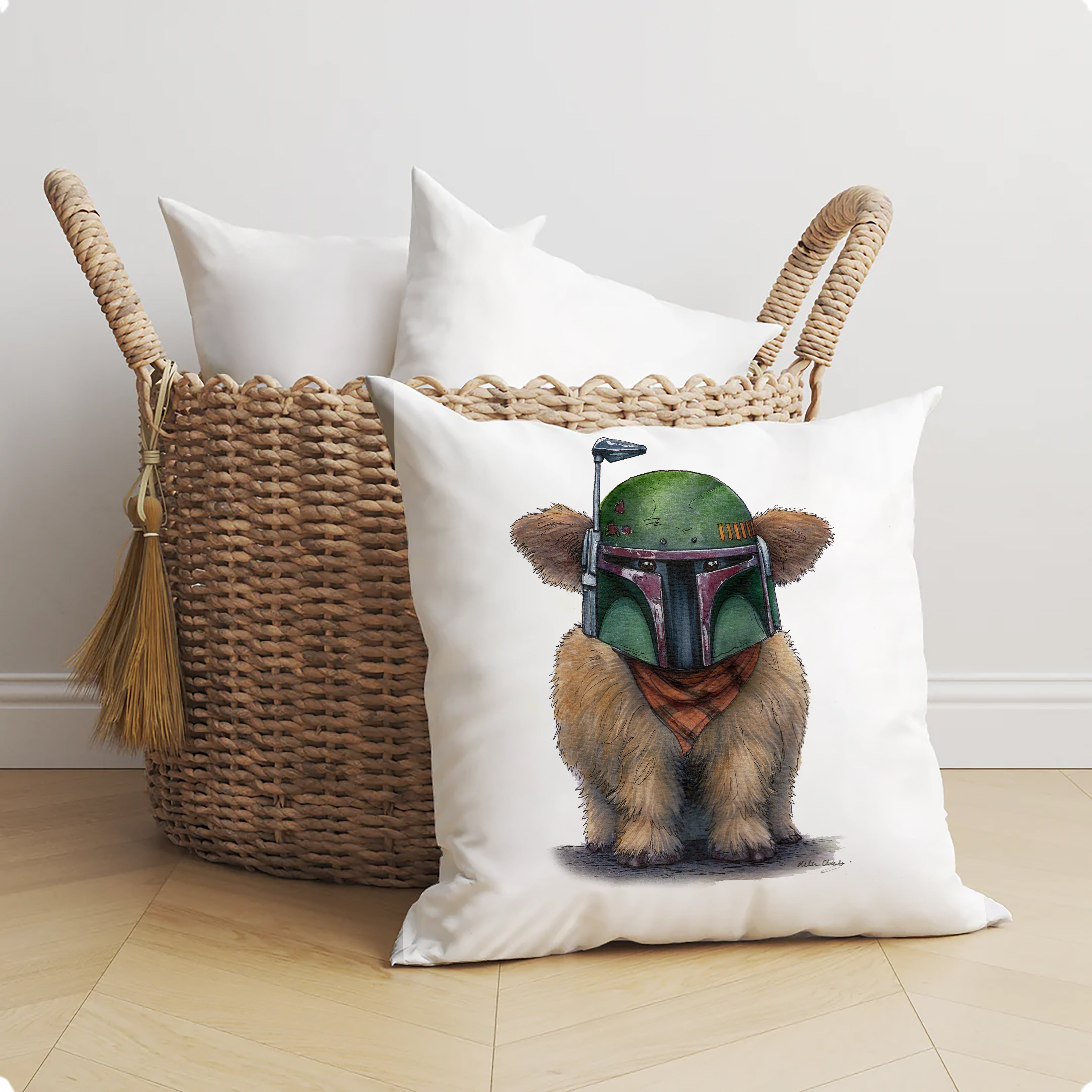 Moo-ba Fett Cushion