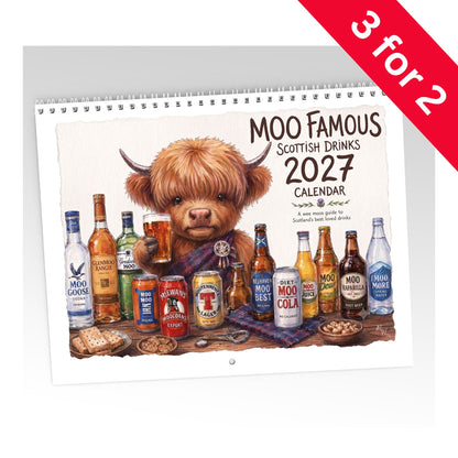 Moo Famous Scottish Drinks 2027 Calendar