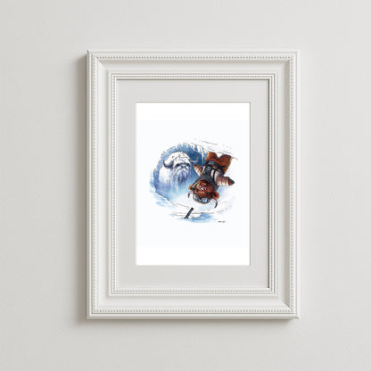 Moo Skywalker The Wampa's Lair Art Print