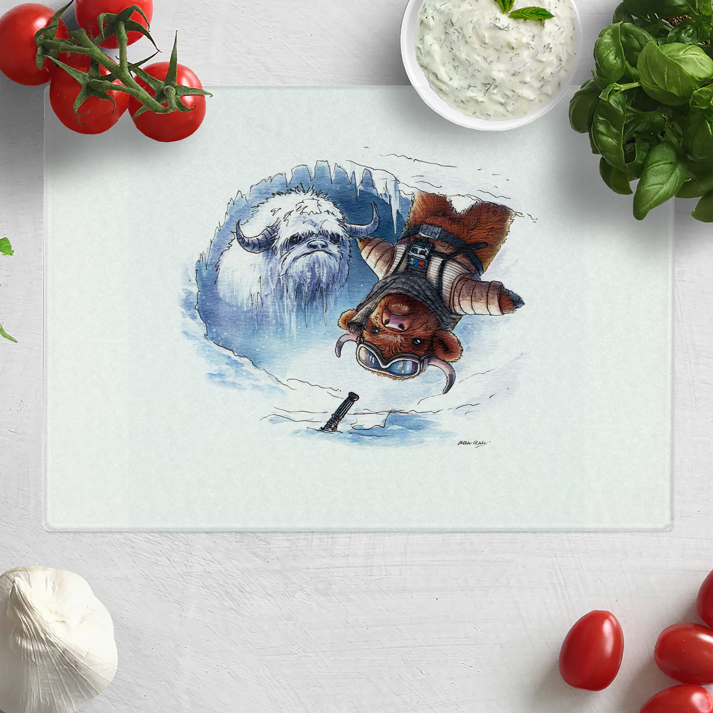 Moo Skywalker The Wampa's Lair Chopping Board
