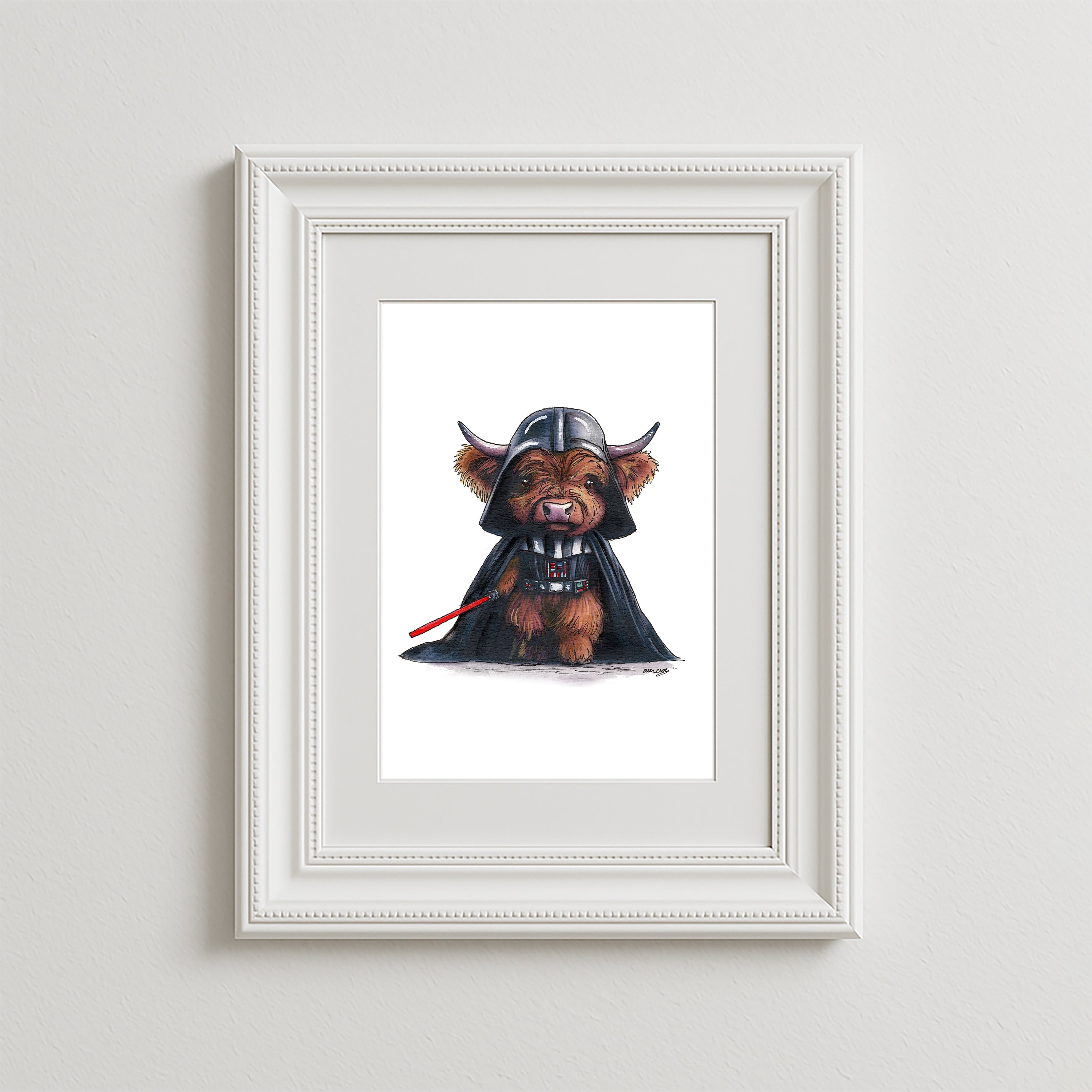 Moo Vader Art Print