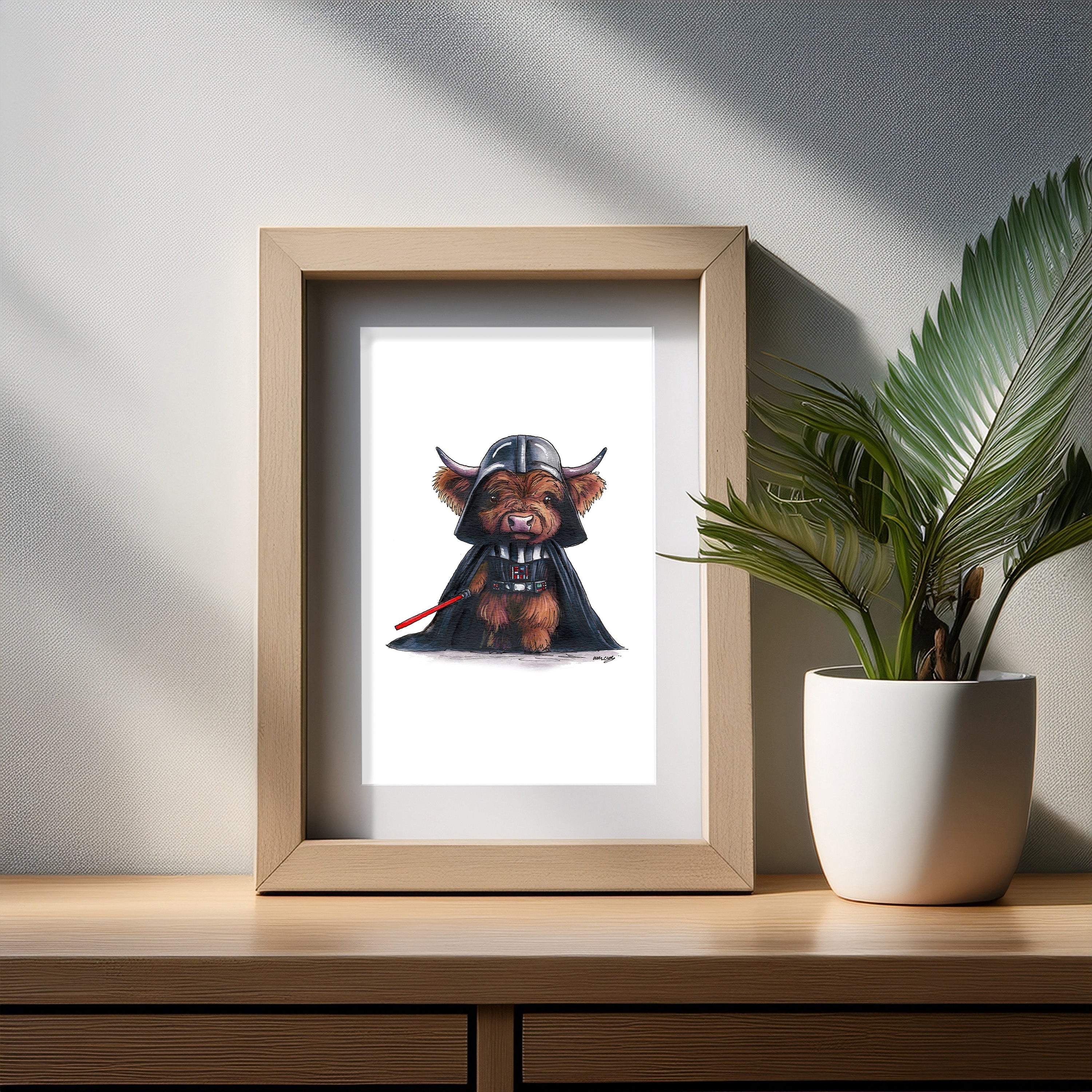 Moo Vader Art Print