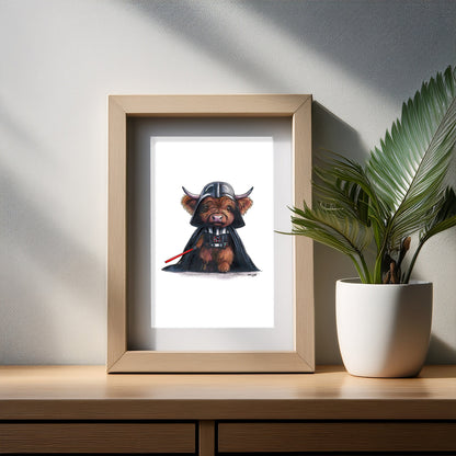 Moo Vader Art Print