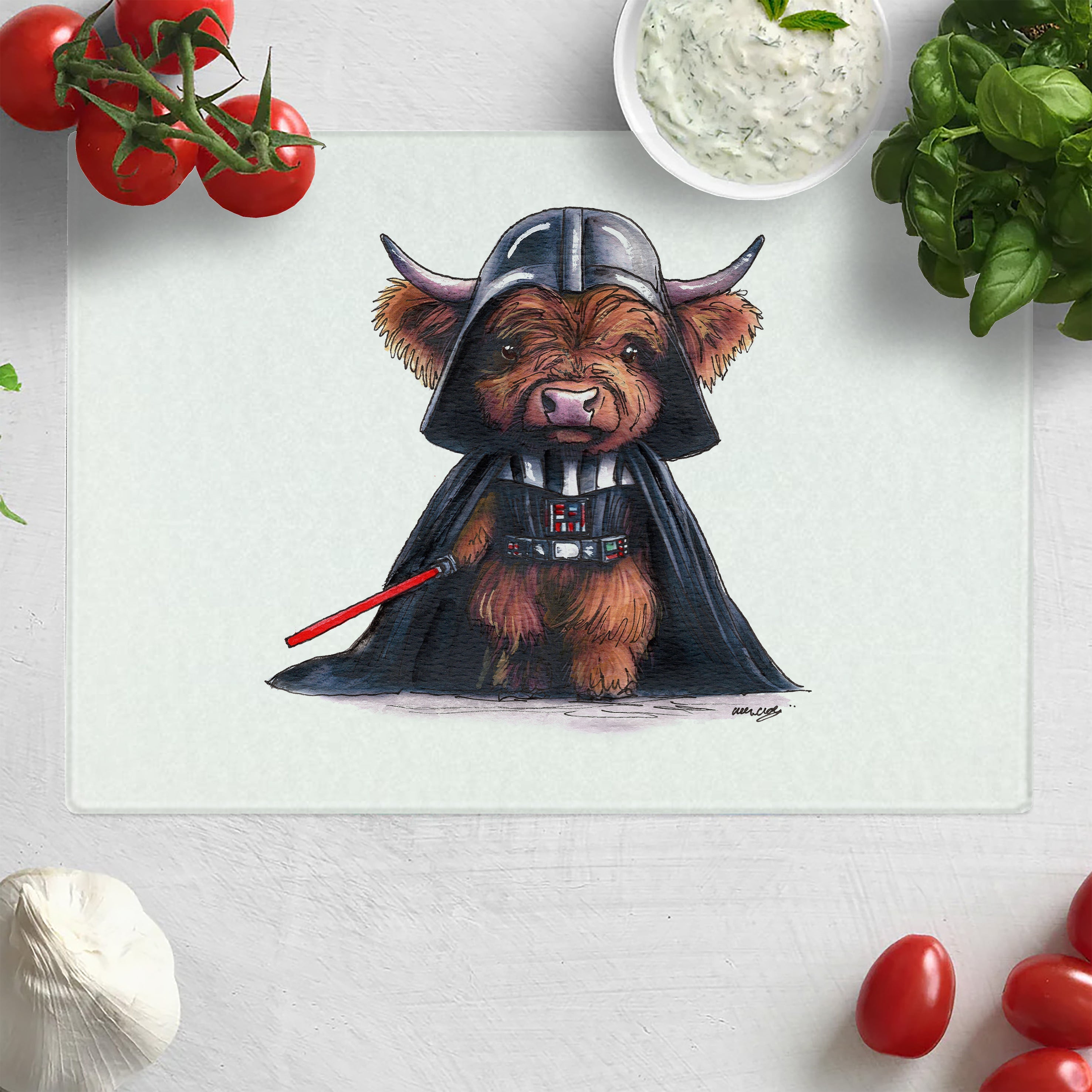 Moo Vader Chopping Board