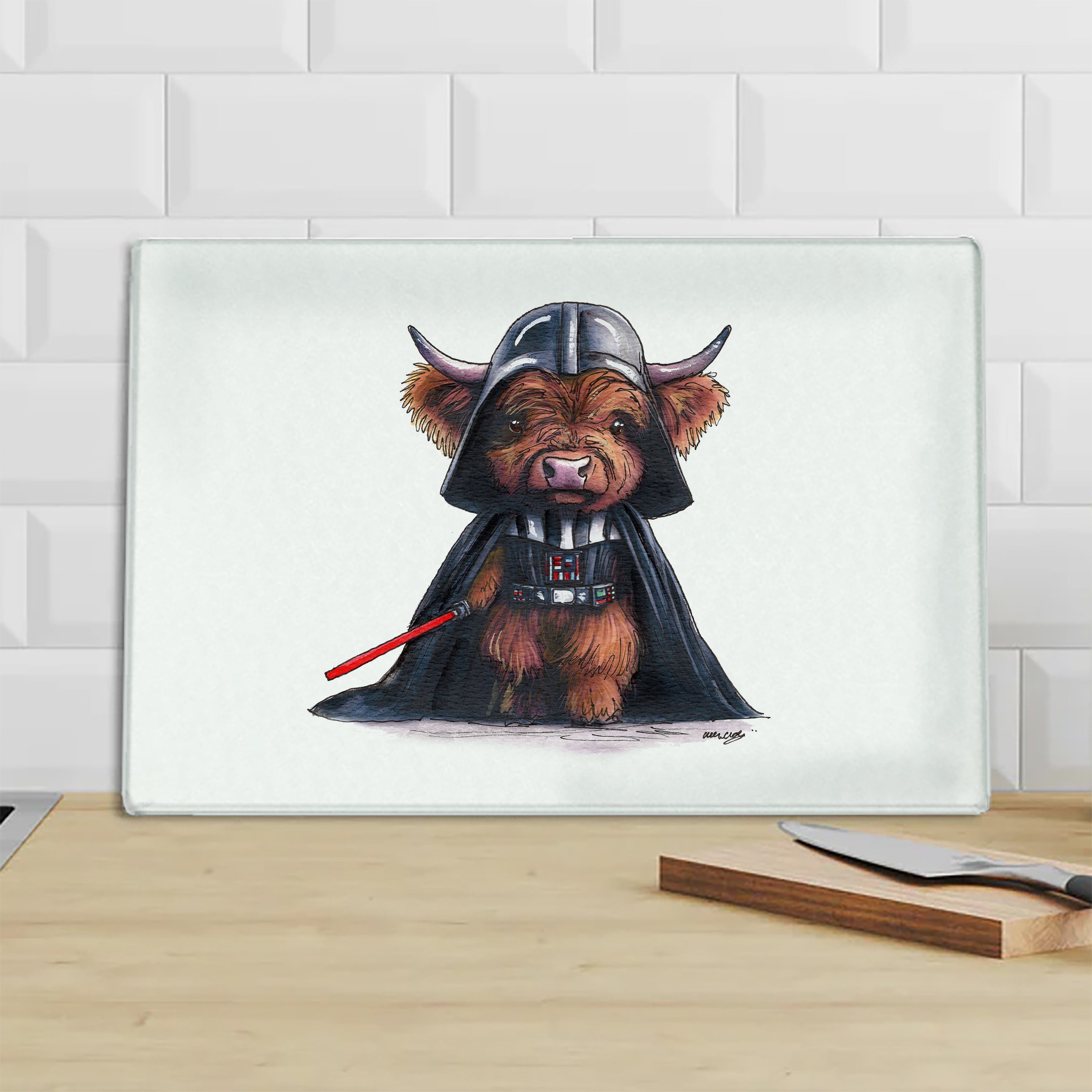 Moo Vader Chopping Board