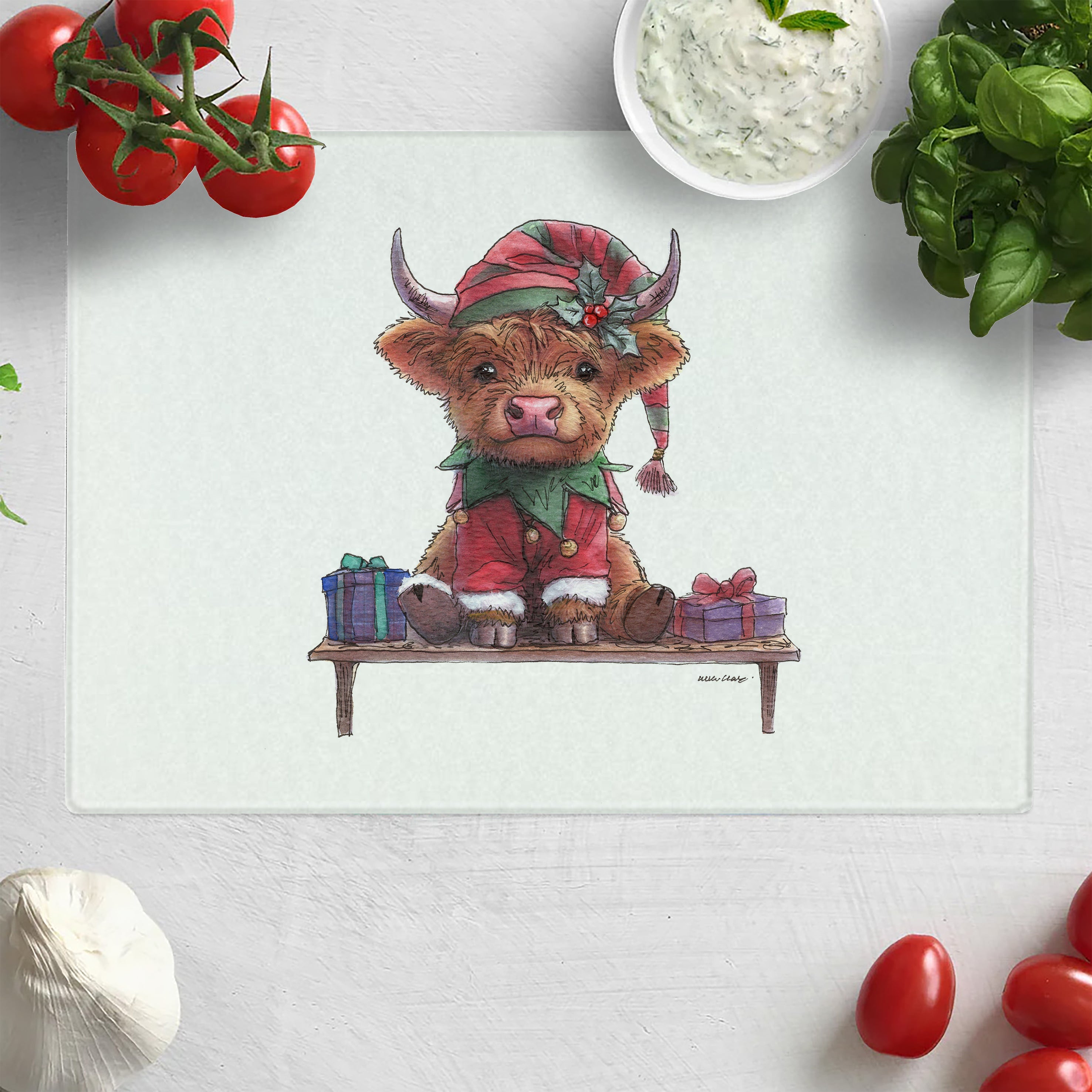 Moo On A Shelf Chopping Board