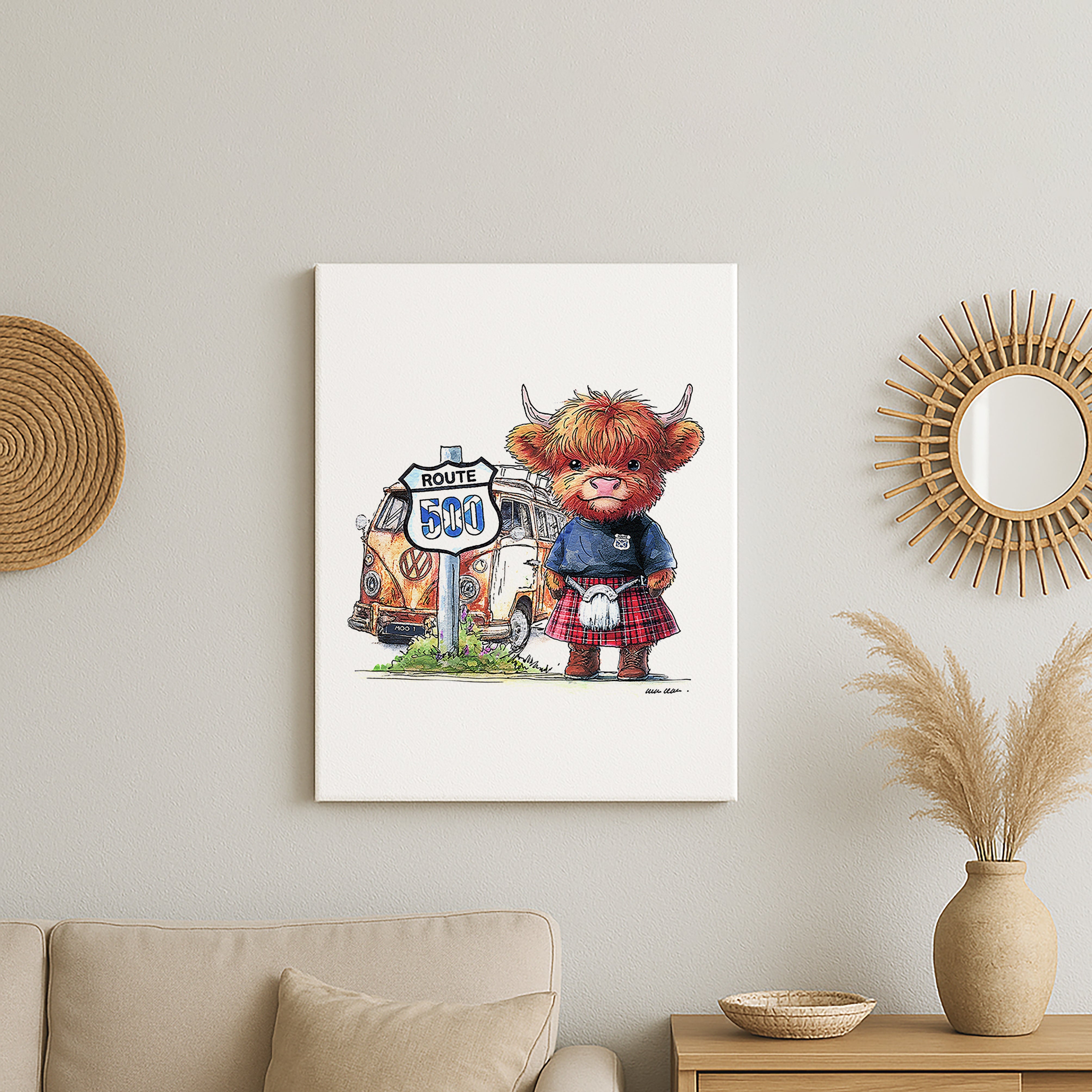 NC500 Moo Canvas