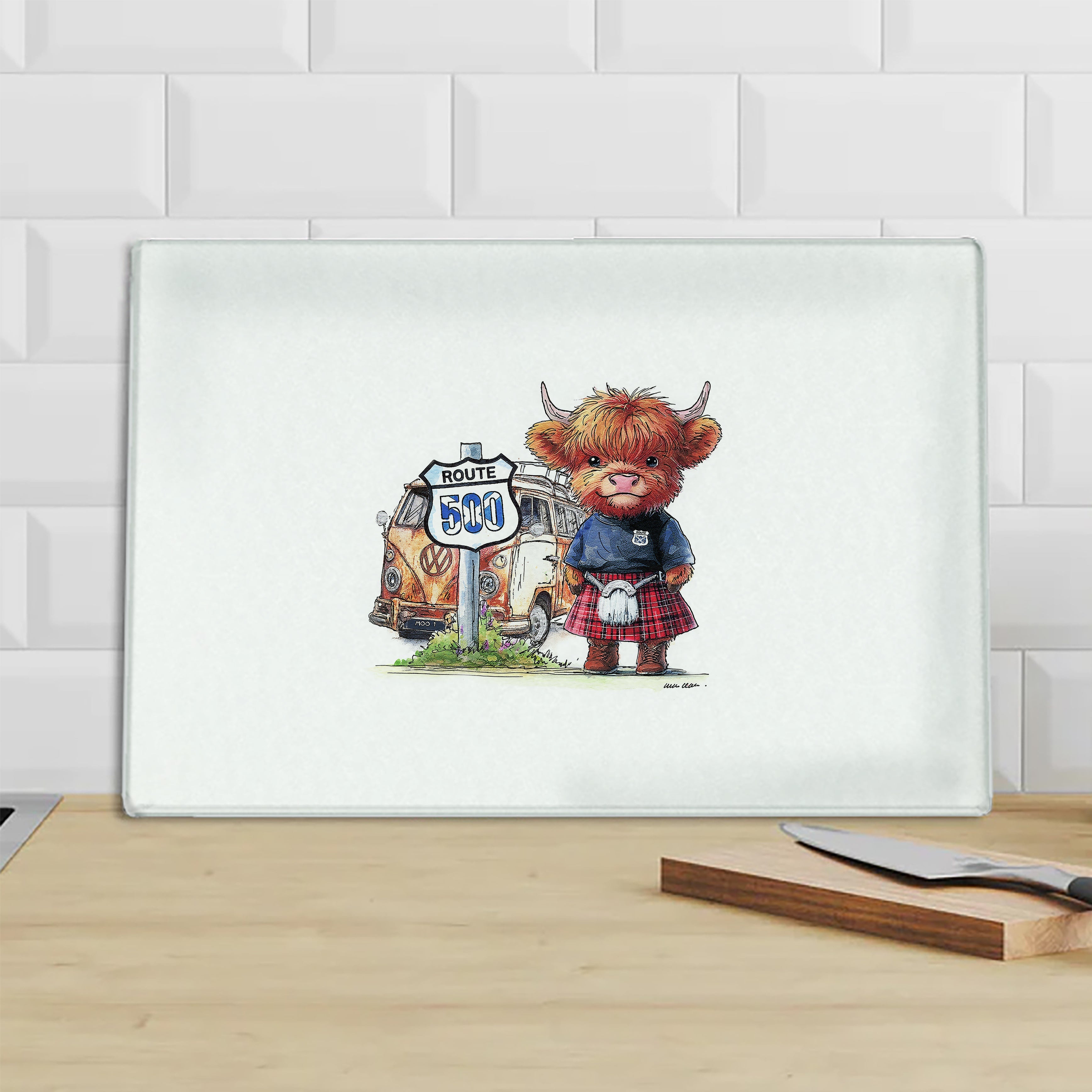 NC500 Moo Chopping Board