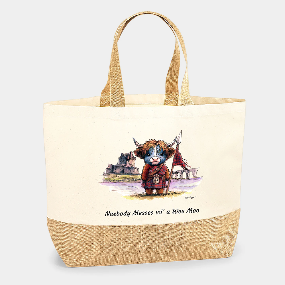 Naebody Messes Wi' A Wee Moo Tote Bag