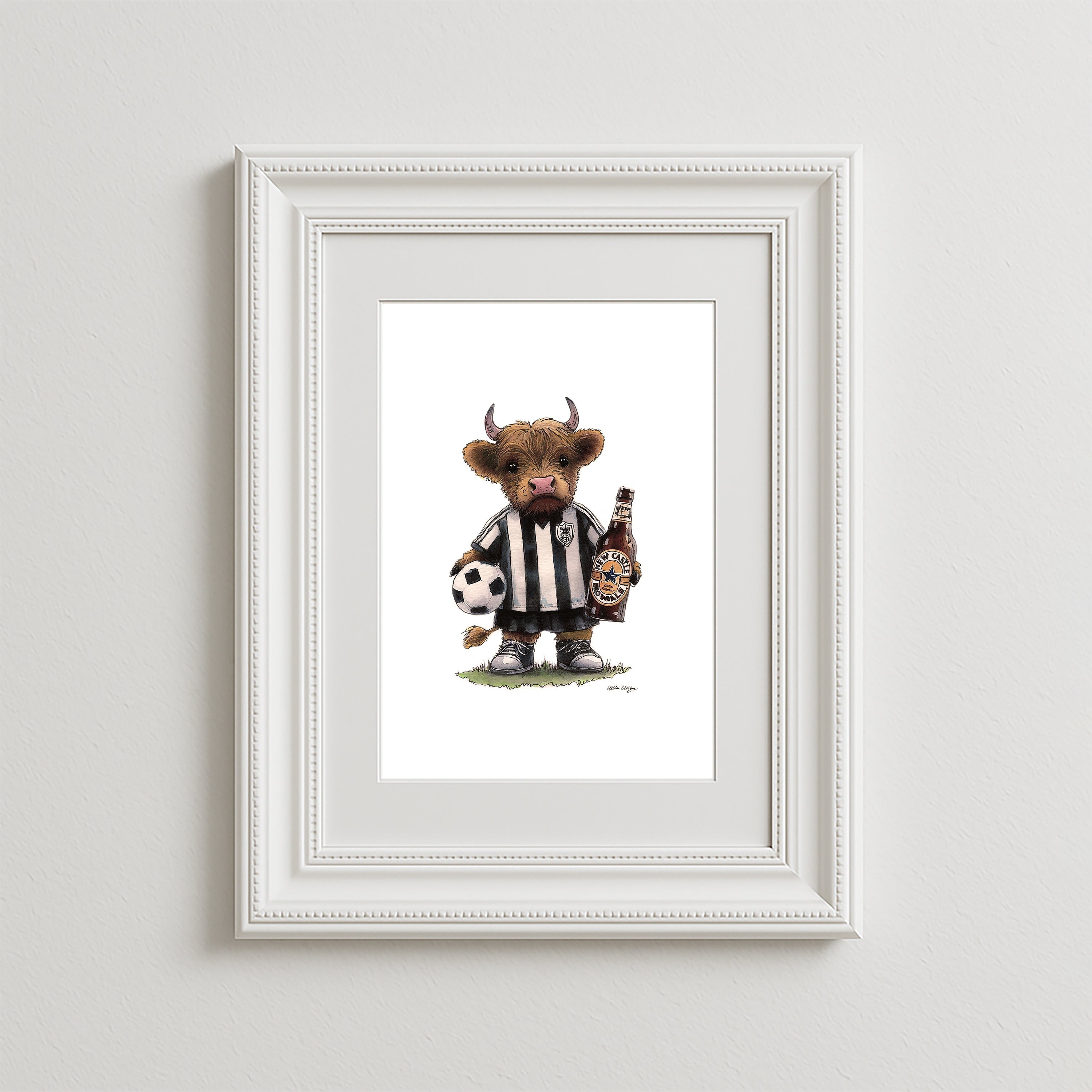 Newcastle Brown Moo Art Print