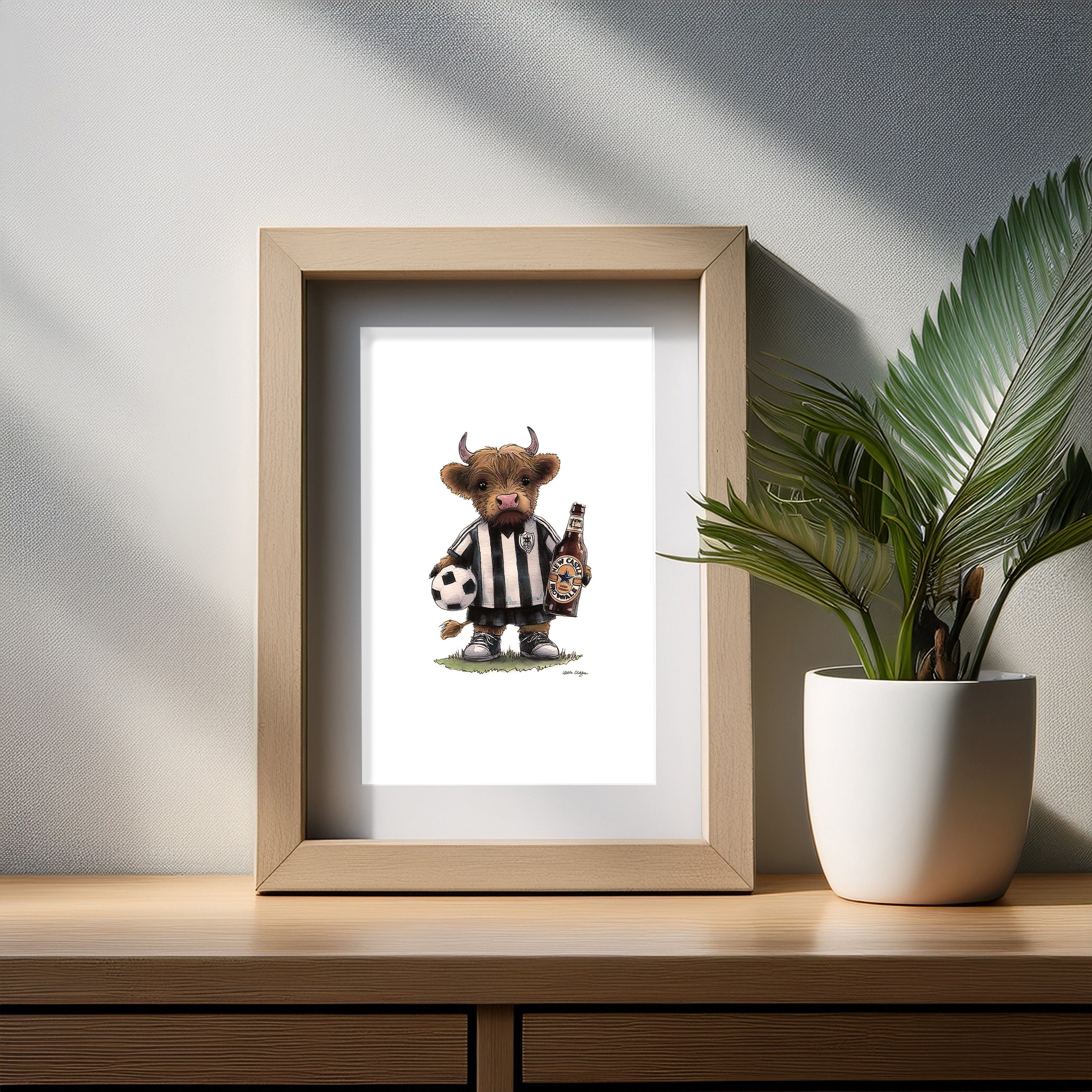 Newcastle Brown Moo Art Print
