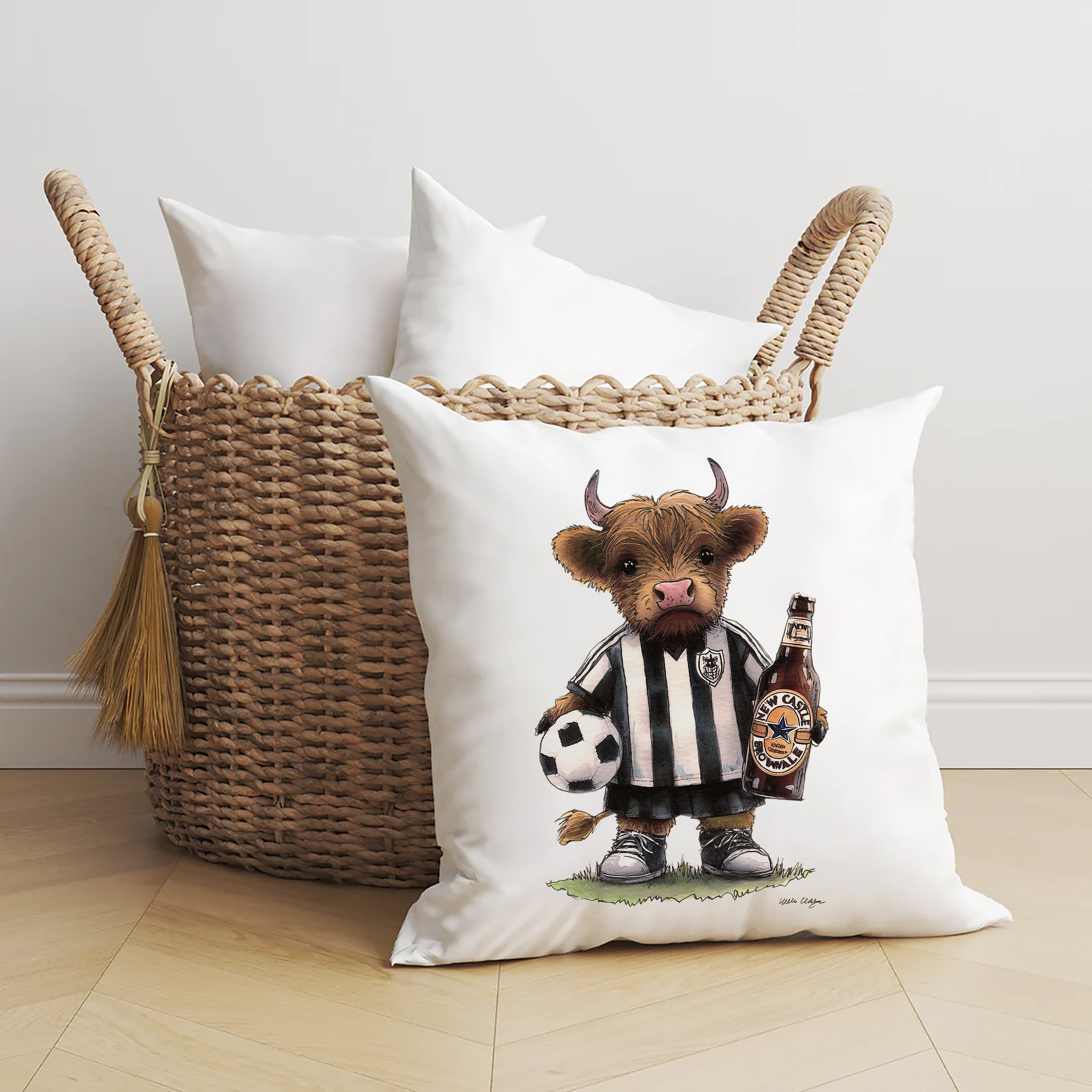 Newcastle Brown Moo Cushion