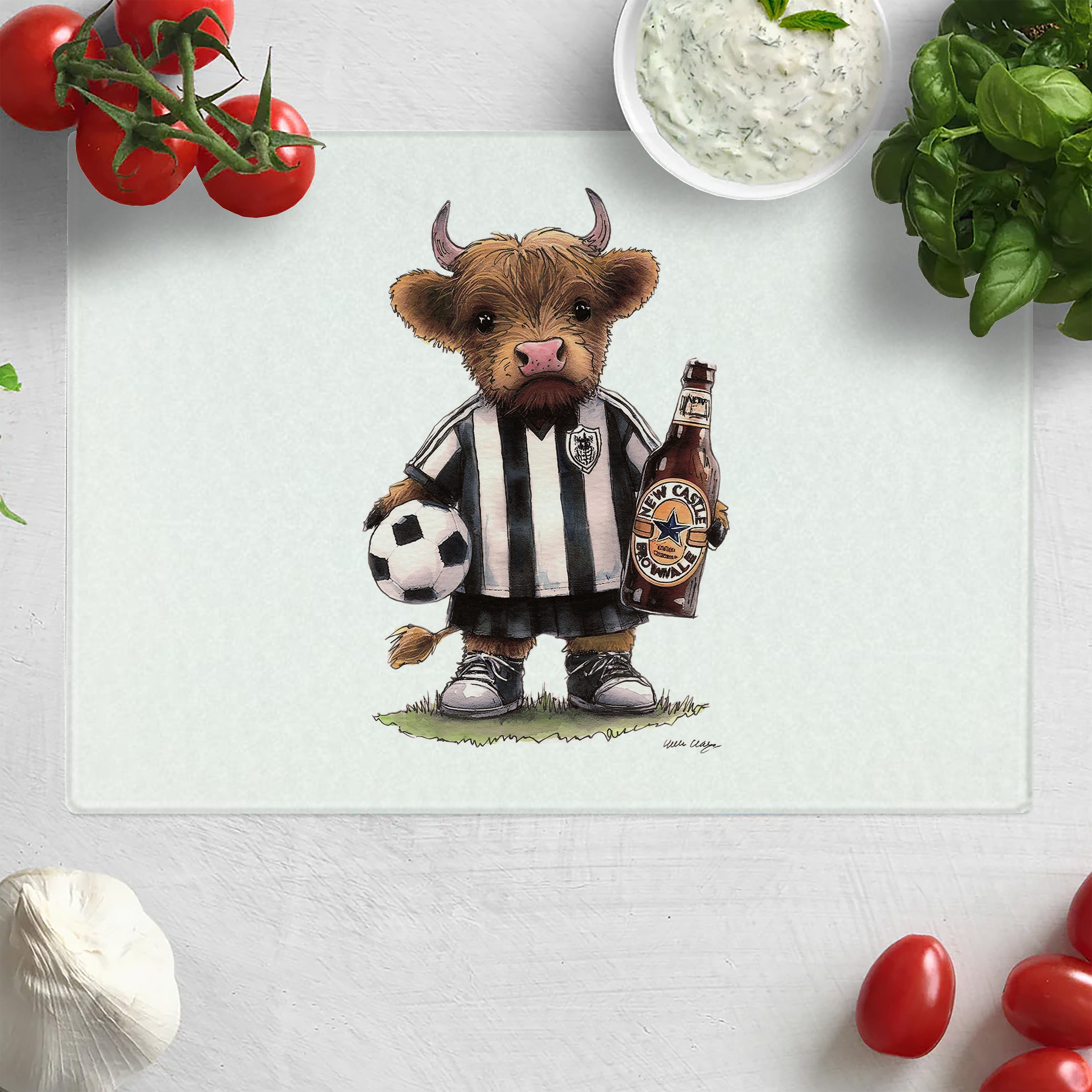 Newcastle Brown Moo Chopping Board
