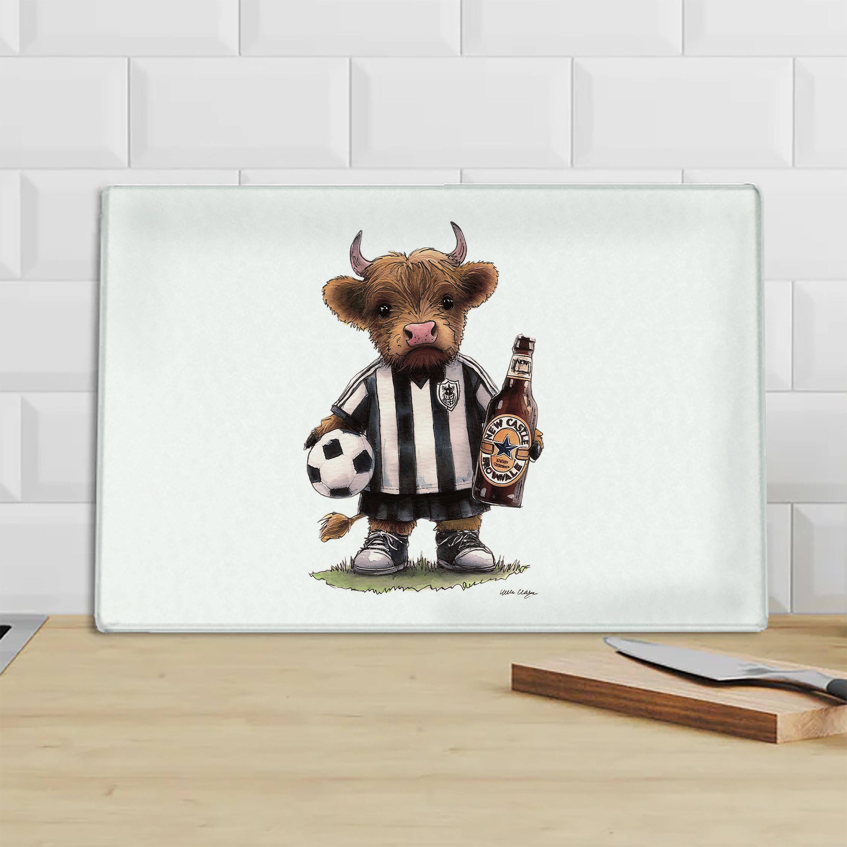 Newcastle Brown Moo Chopping Board