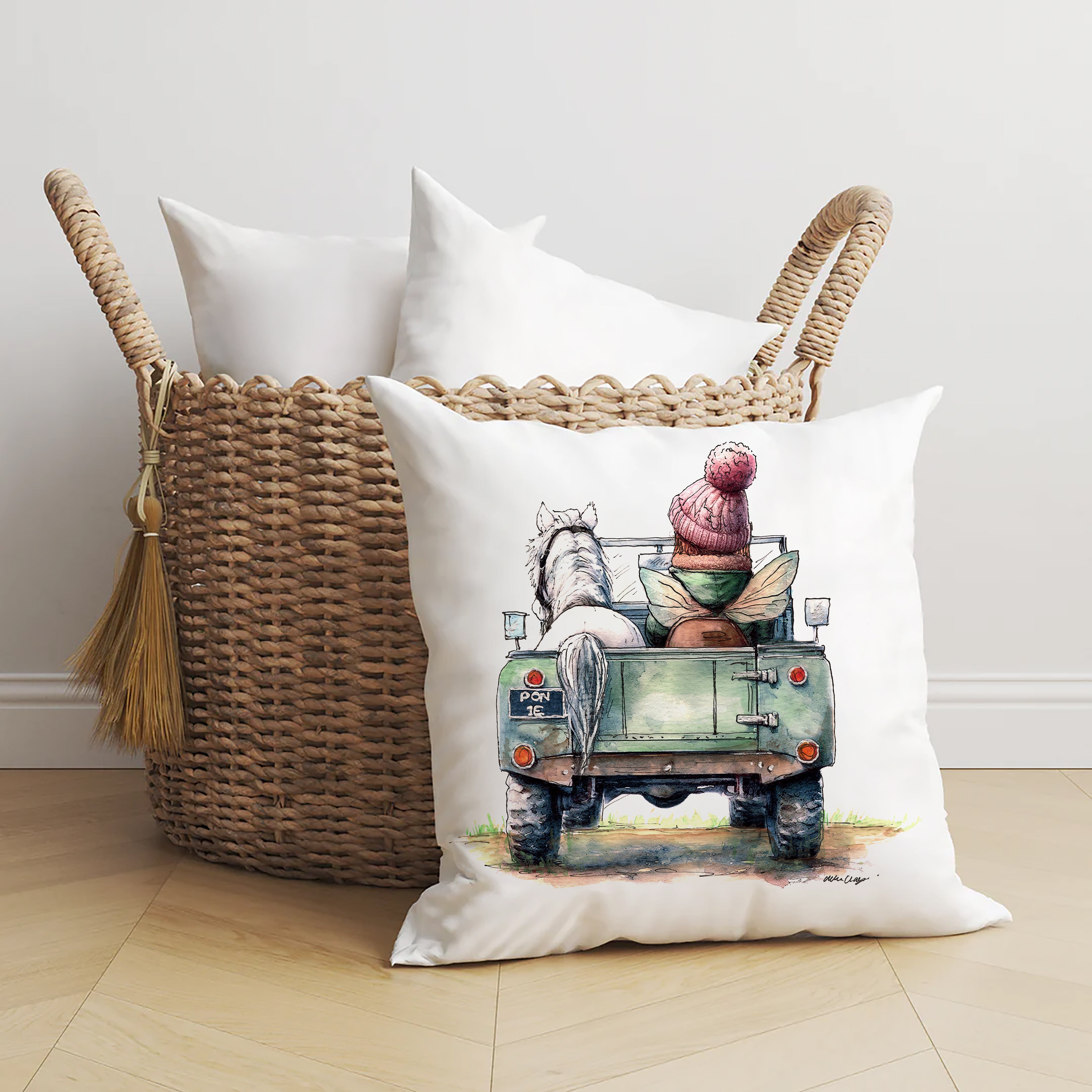 Off To The Pony Club Cushion