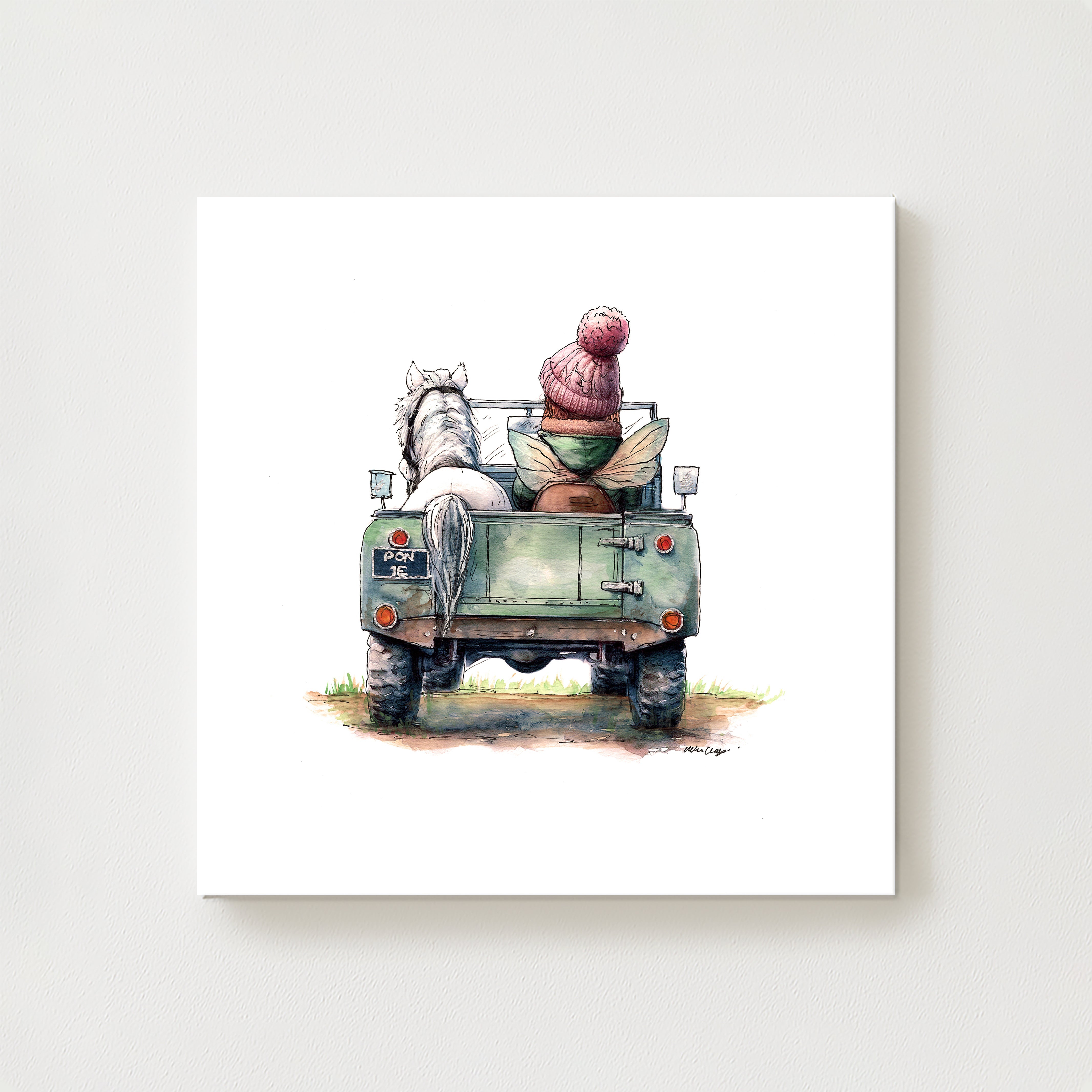 Off To The Pony Club Canvas
