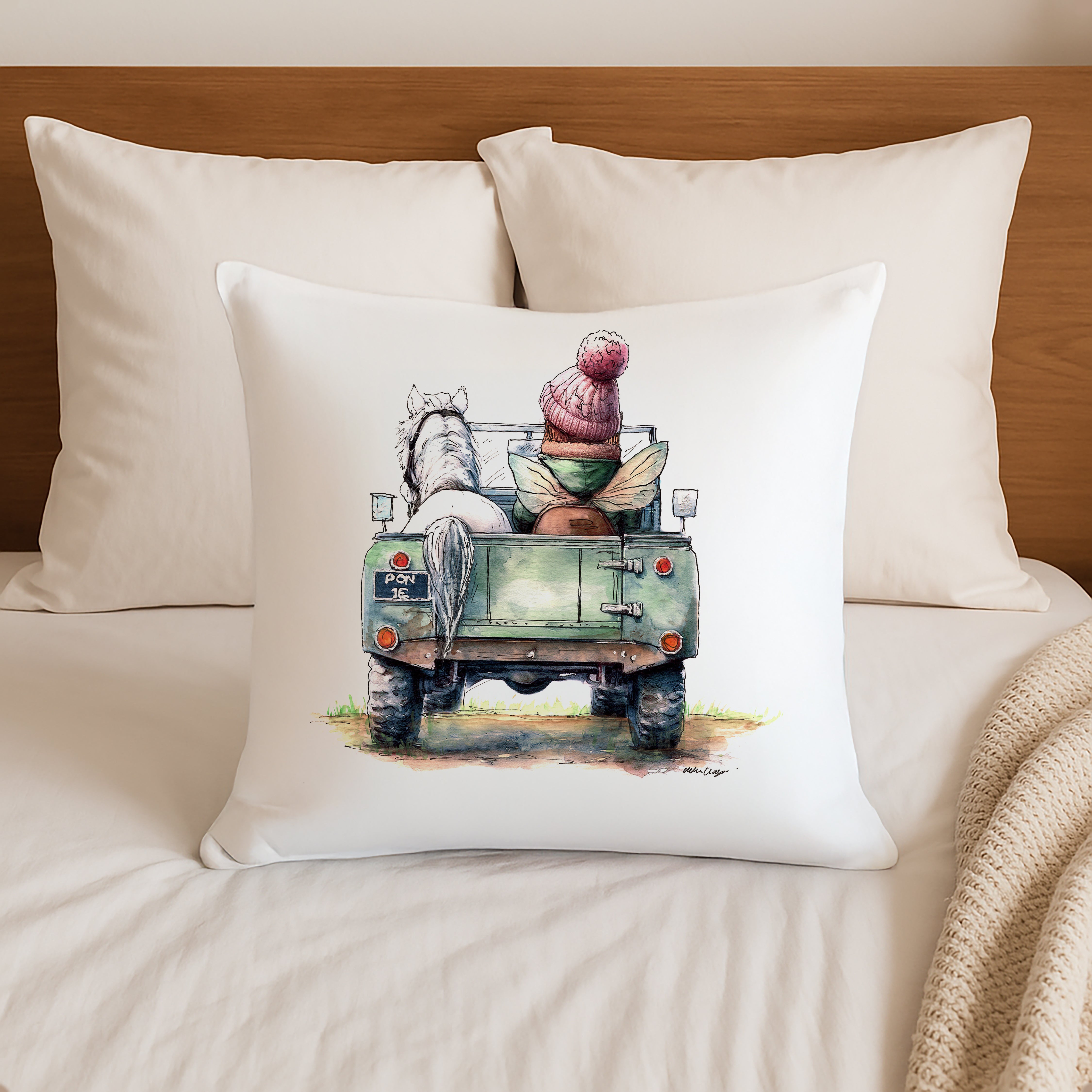 Off To The Pony Club Cushion