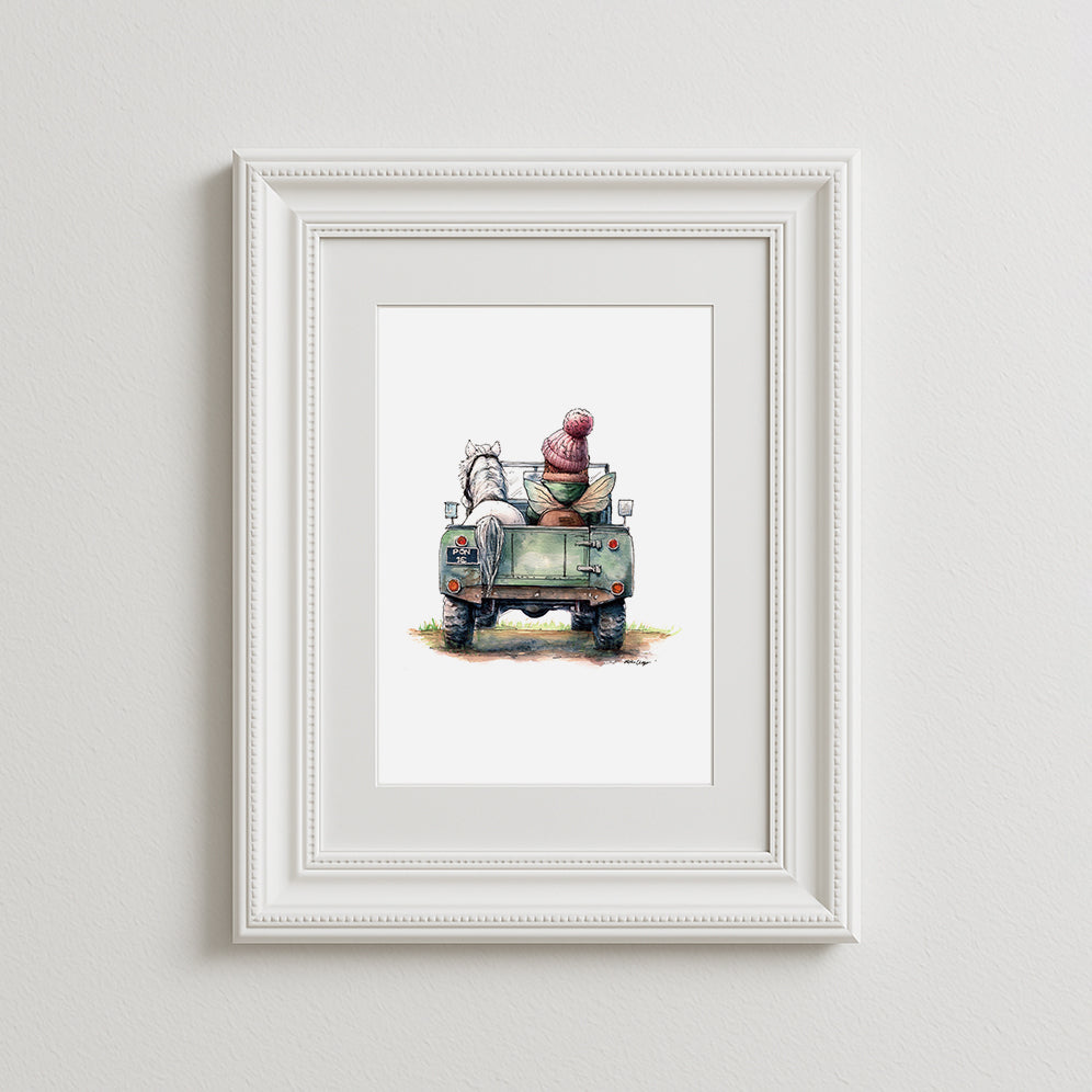 Off To The Pony Club Art Print