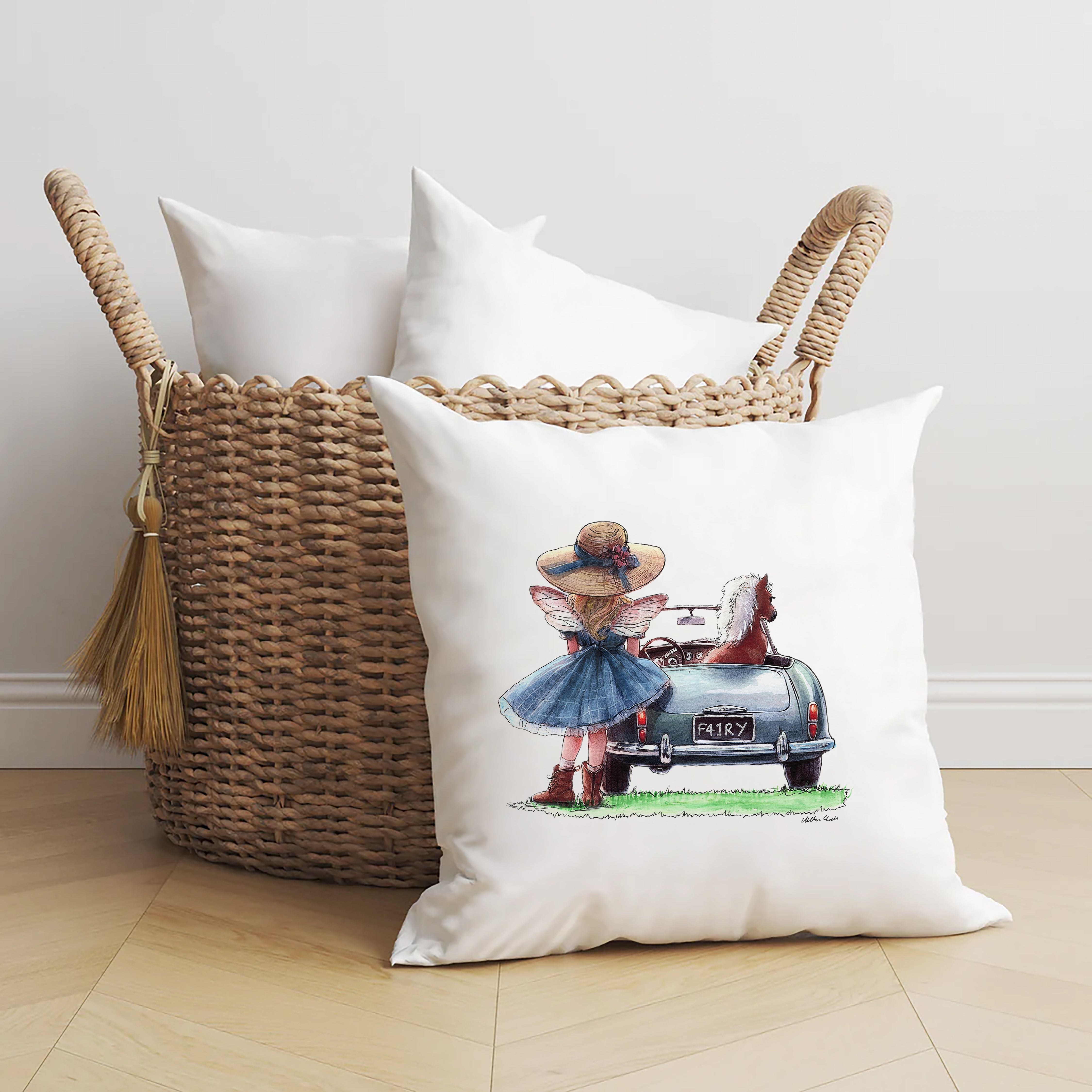 Off To The Races Cushion