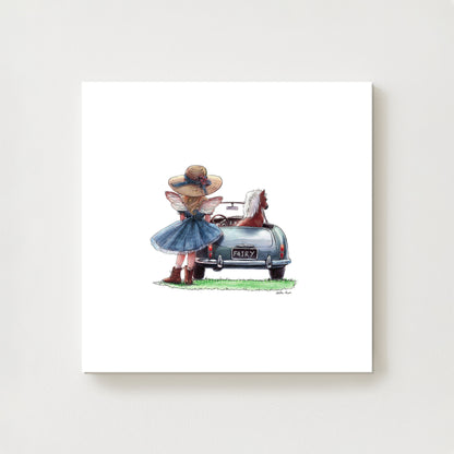 Off To The Races Canvas