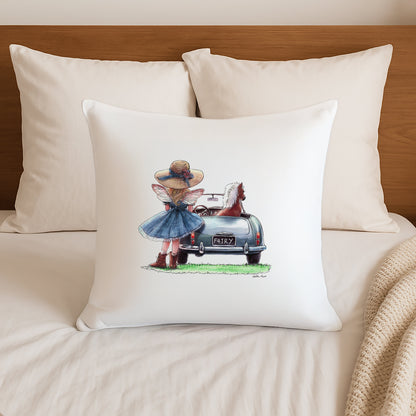 Off To The Races Cushion