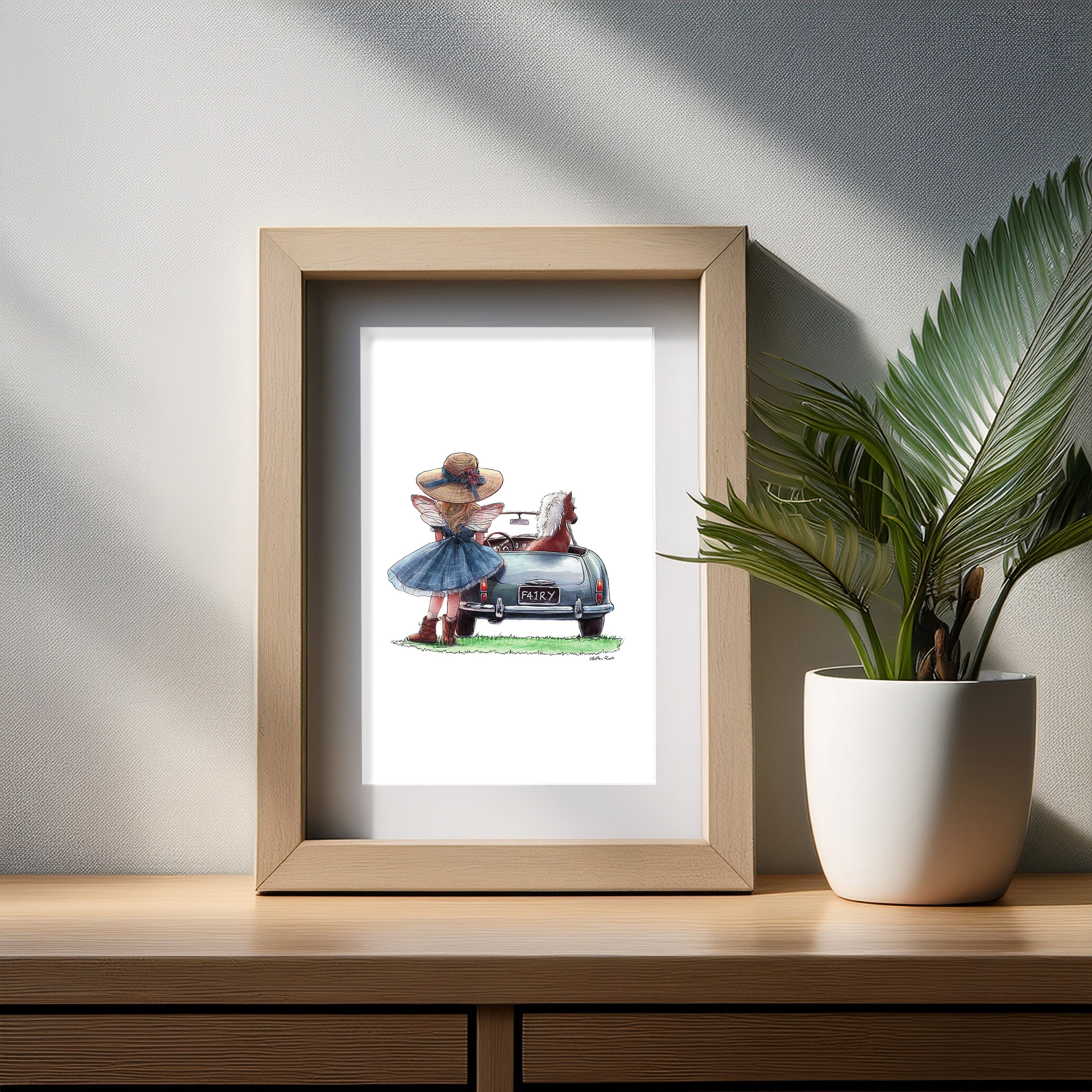 Off To The Races Art Print